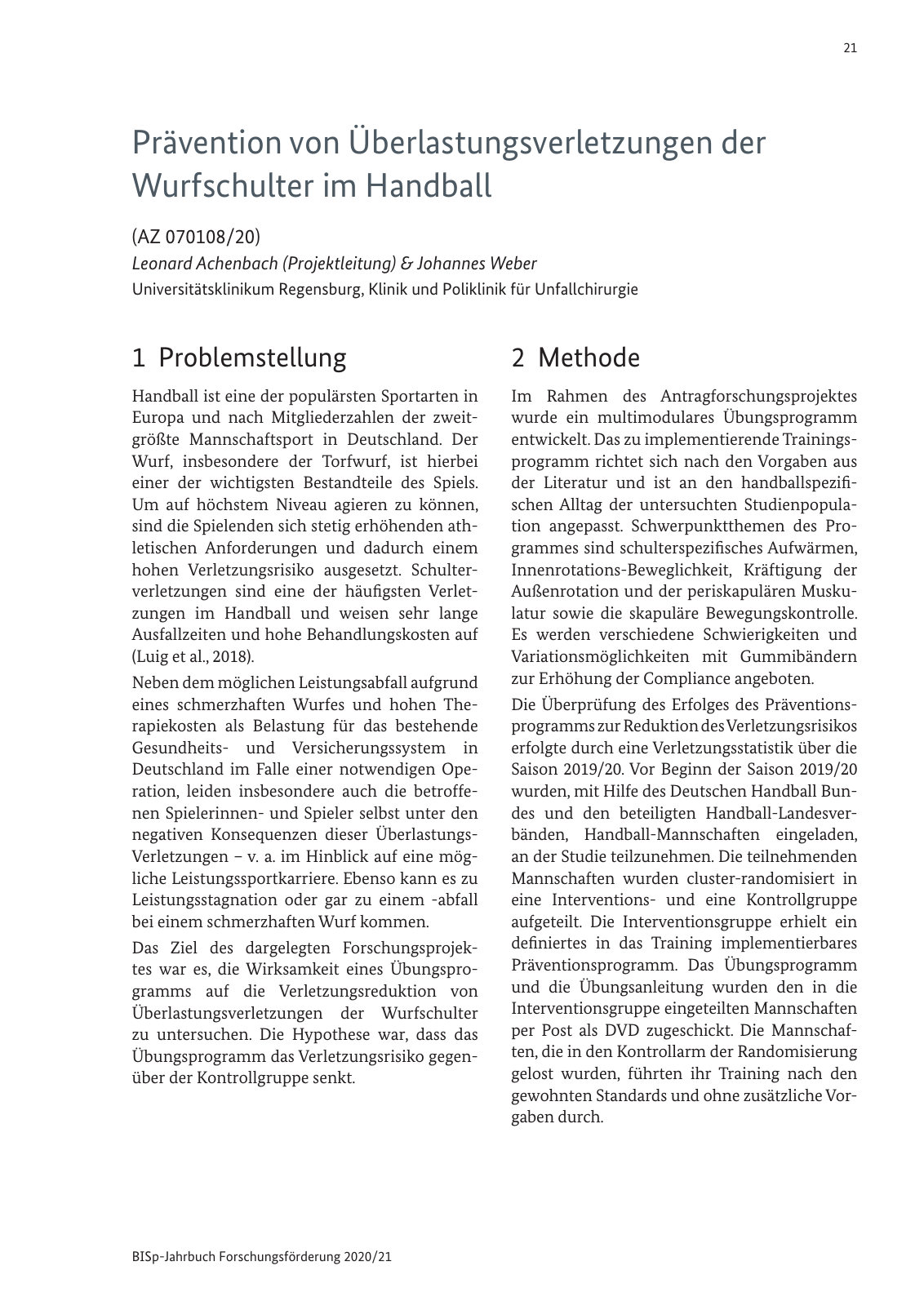 Vorschau BISp-Jahrbuch 2020/21 Seite 23