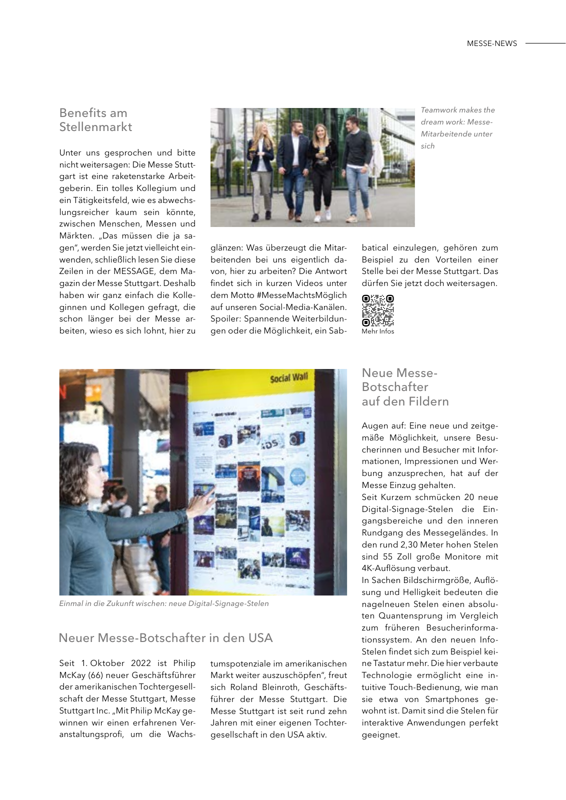 Vorschau MESSAGE - Das Magazin der Messe Stuttgart / Ausgabe 01 - 2023 Seite 7