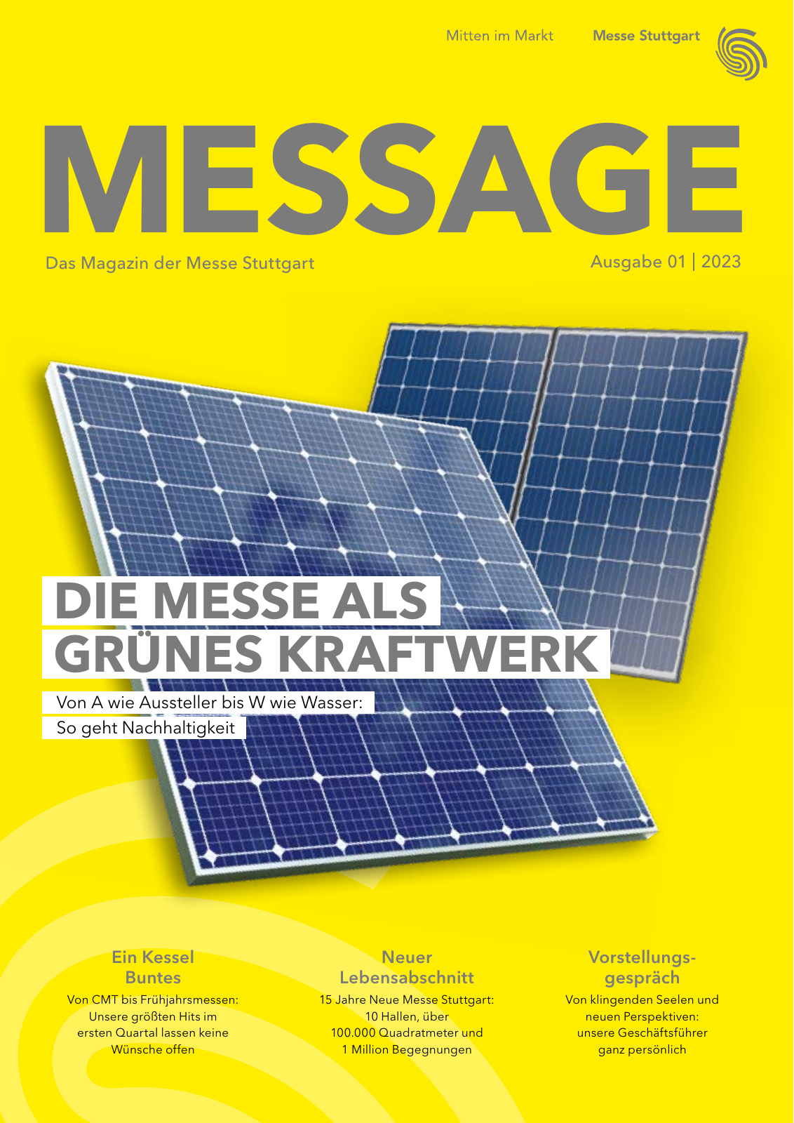 Vorschau MESSAGE - Das Magazin der Messe Stuttgart / Ausgabe 01 - 2023 Seite 1