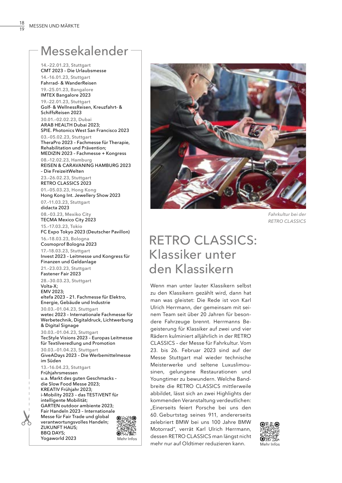 Vorschau MESSAGE - Das Magazin der Messe Stuttgart / Ausgabe 01 - 2023 Seite 18