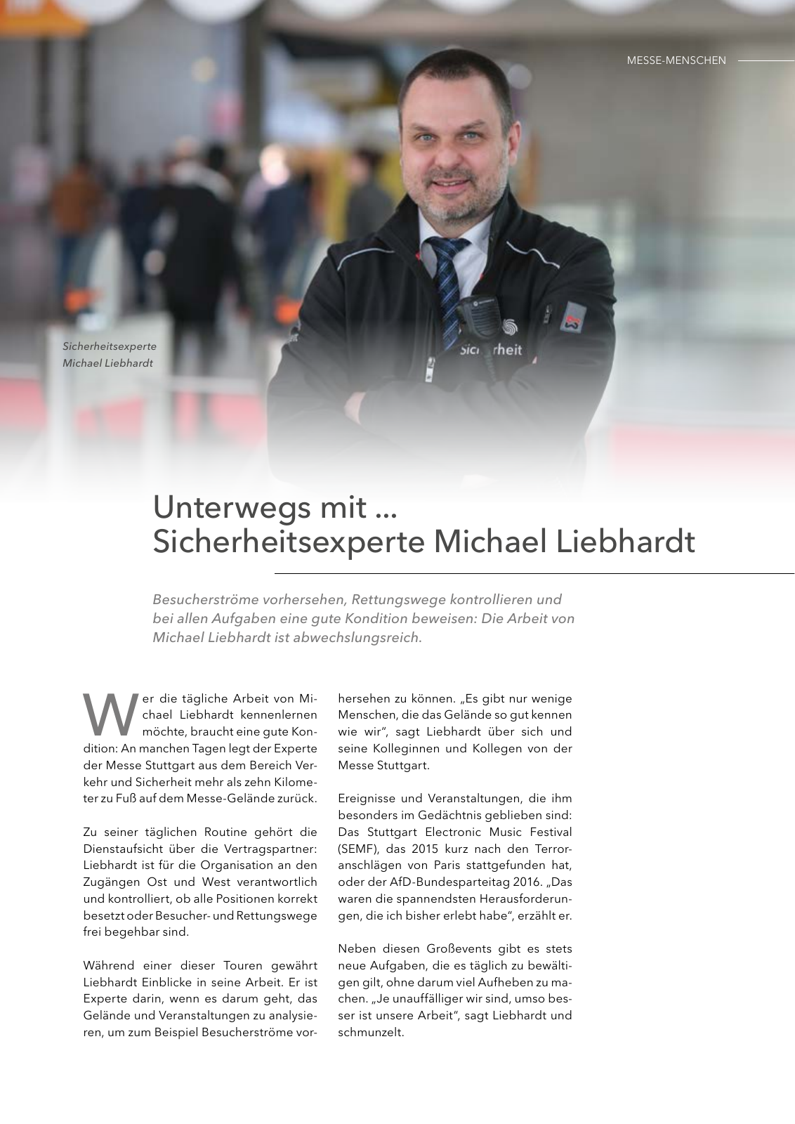 Vorschau MESSAGE - Das Magazin der Messe Stuttgart / Ausgabe 02 - 2023 Seite 21