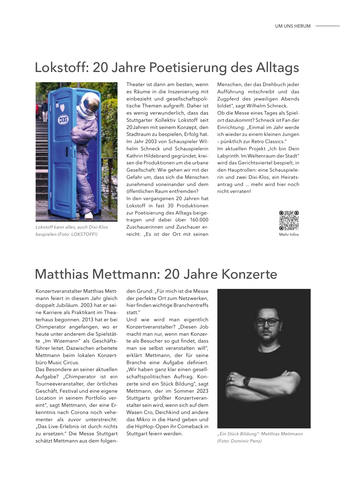 Vorschau MESSAGE - Das Magazin der Messe Stuttgart / Ausgabe 02 - 2023 Seite 15