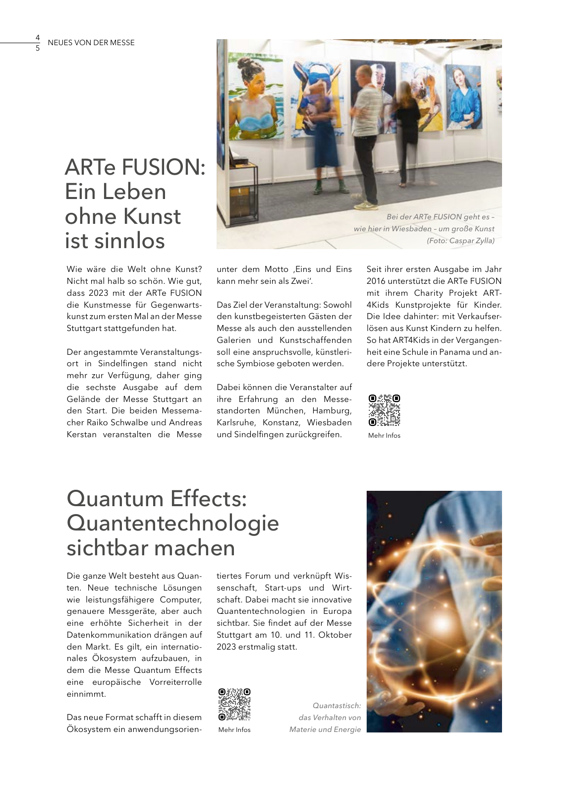 Vorschau MESSAGE - Das Magazin der Messe Stuttgart / Ausgabe 02 - 2023 Seite 4