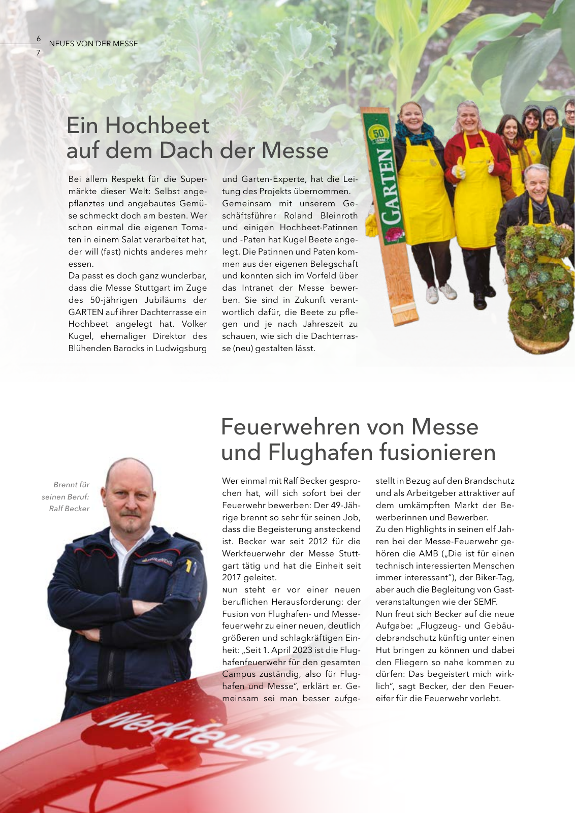Vorschau MESSAGE - Das Magazin der Messe Stuttgart / Ausgabe 02 - 2023 Seite 6