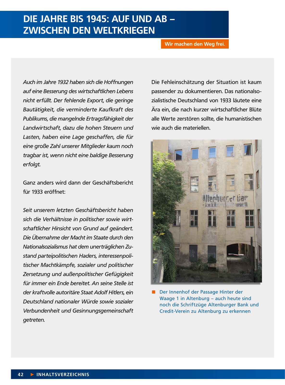 Vorschau Von der Idee, sich selbst zu helfen – 150 Jahre genossenschaftliches Bankwesen im Altenburger Land Seite 42