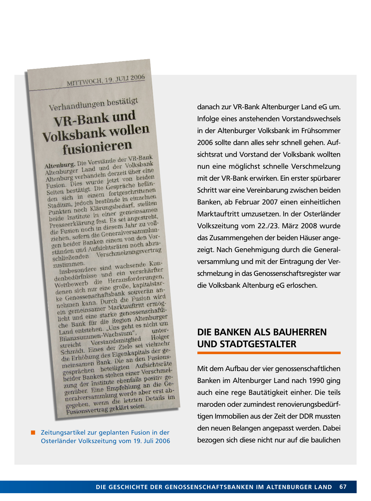 Vorschau Von der Idee, sich selbst zu helfen – 150 Jahre genossenschaftliches Bankwesen im Altenburger Land Seite 67