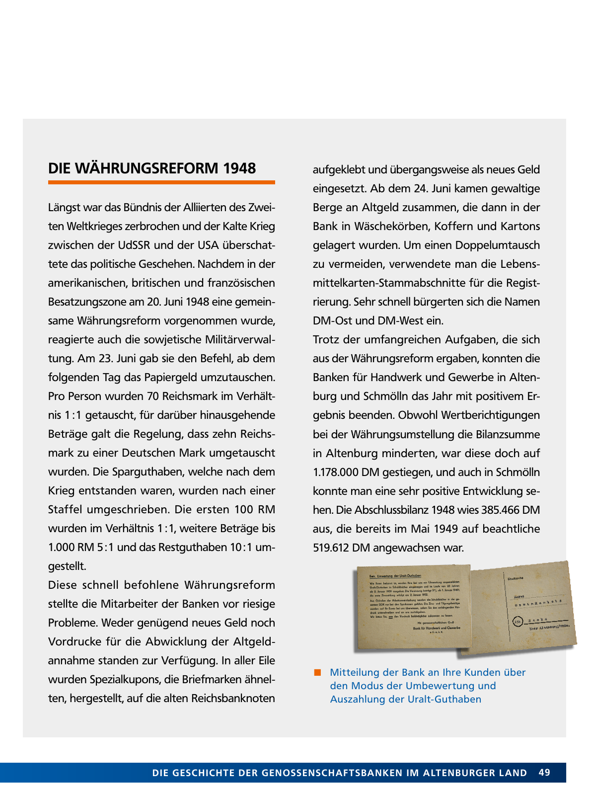 Vorschau Von der Idee, sich selbst zu helfen – 150 Jahre genossenschaftliches Bankwesen im Altenburger Land Seite 49