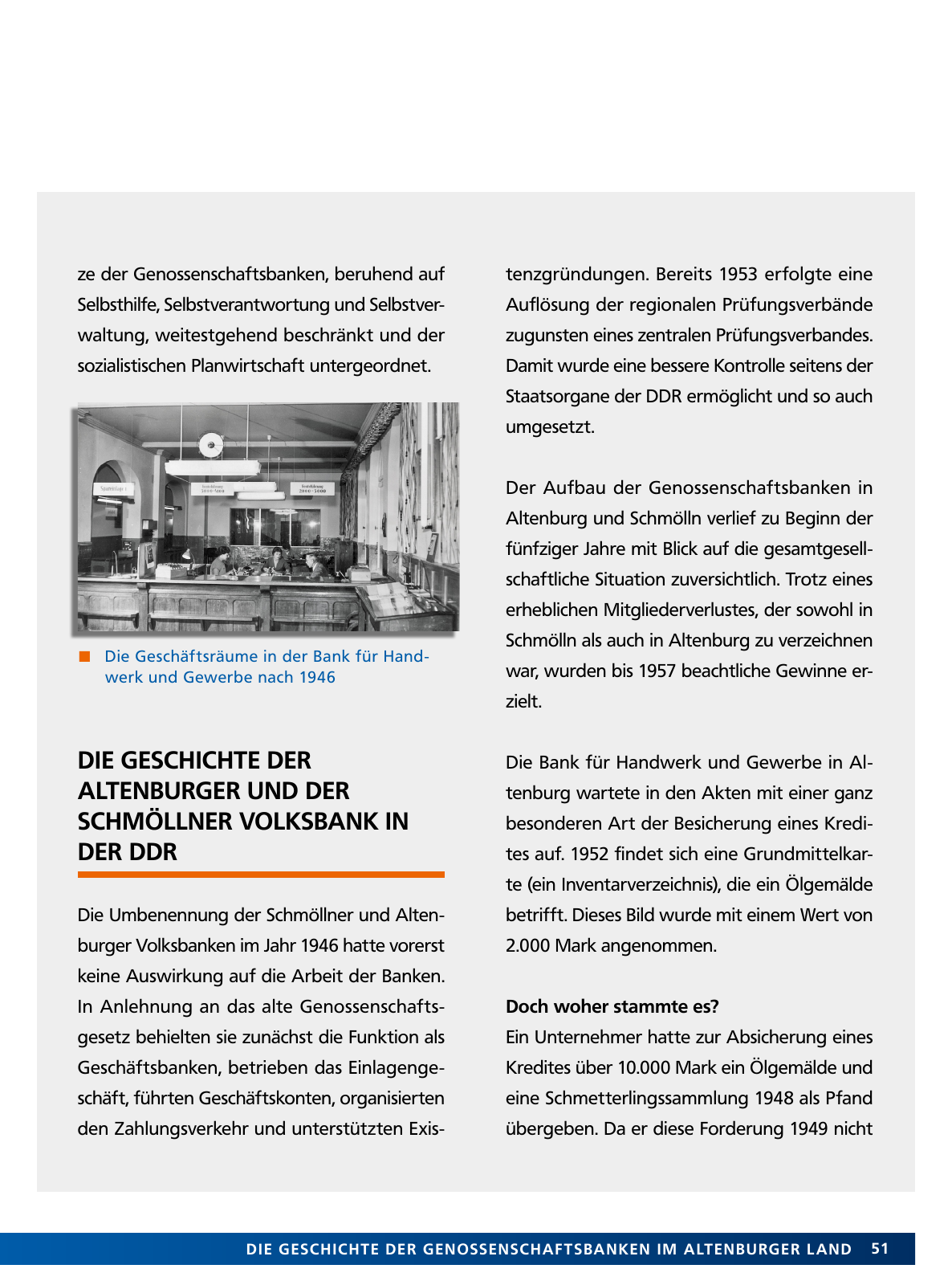 Vorschau Von der Idee, sich selbst zu helfen – 150 Jahre genossenschaftliches Bankwesen im Altenburger Land Seite 51