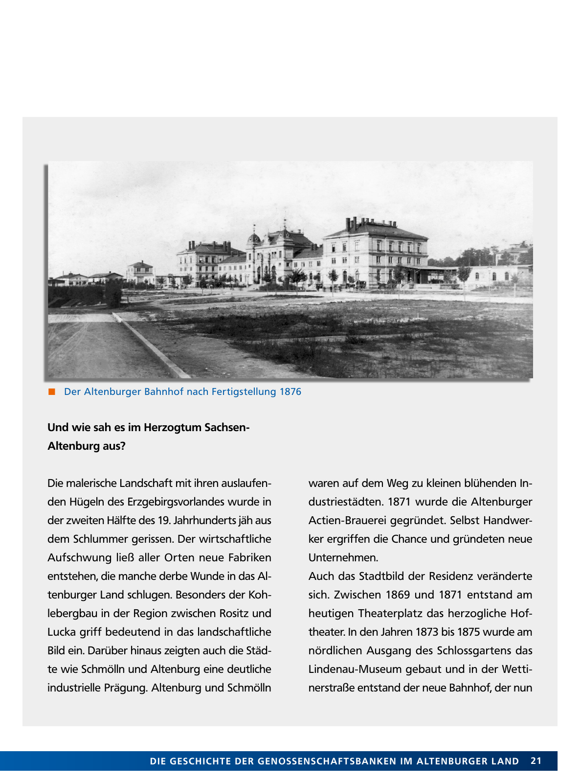 Vorschau Von der Idee, sich selbst zu helfen – 150 Jahre genossenschaftliches Bankwesen im Altenburger Land Seite 21
