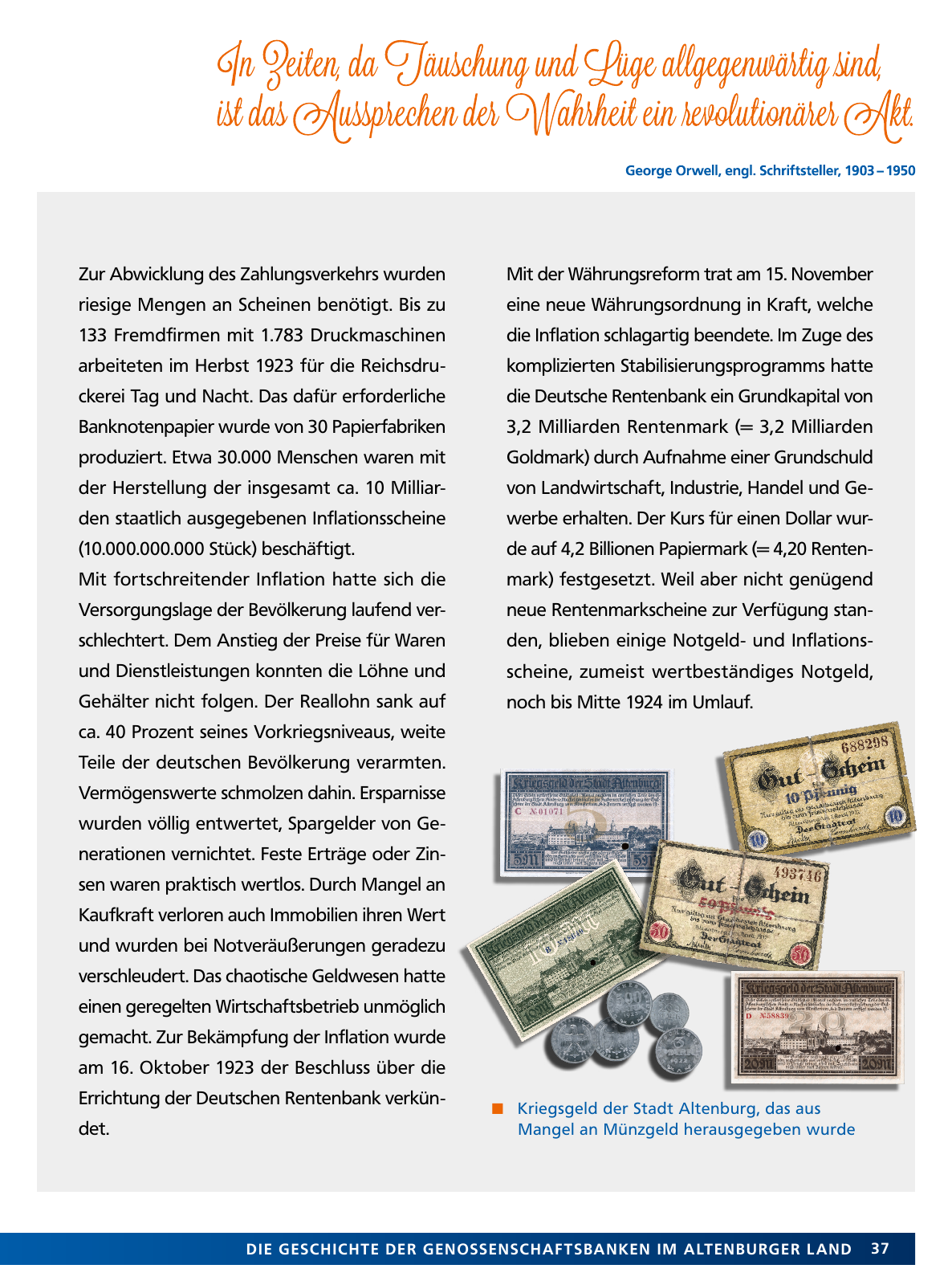 Vorschau Von der Idee, sich selbst zu helfen – 150 Jahre genossenschaftliches Bankwesen im Altenburger Land Seite 37