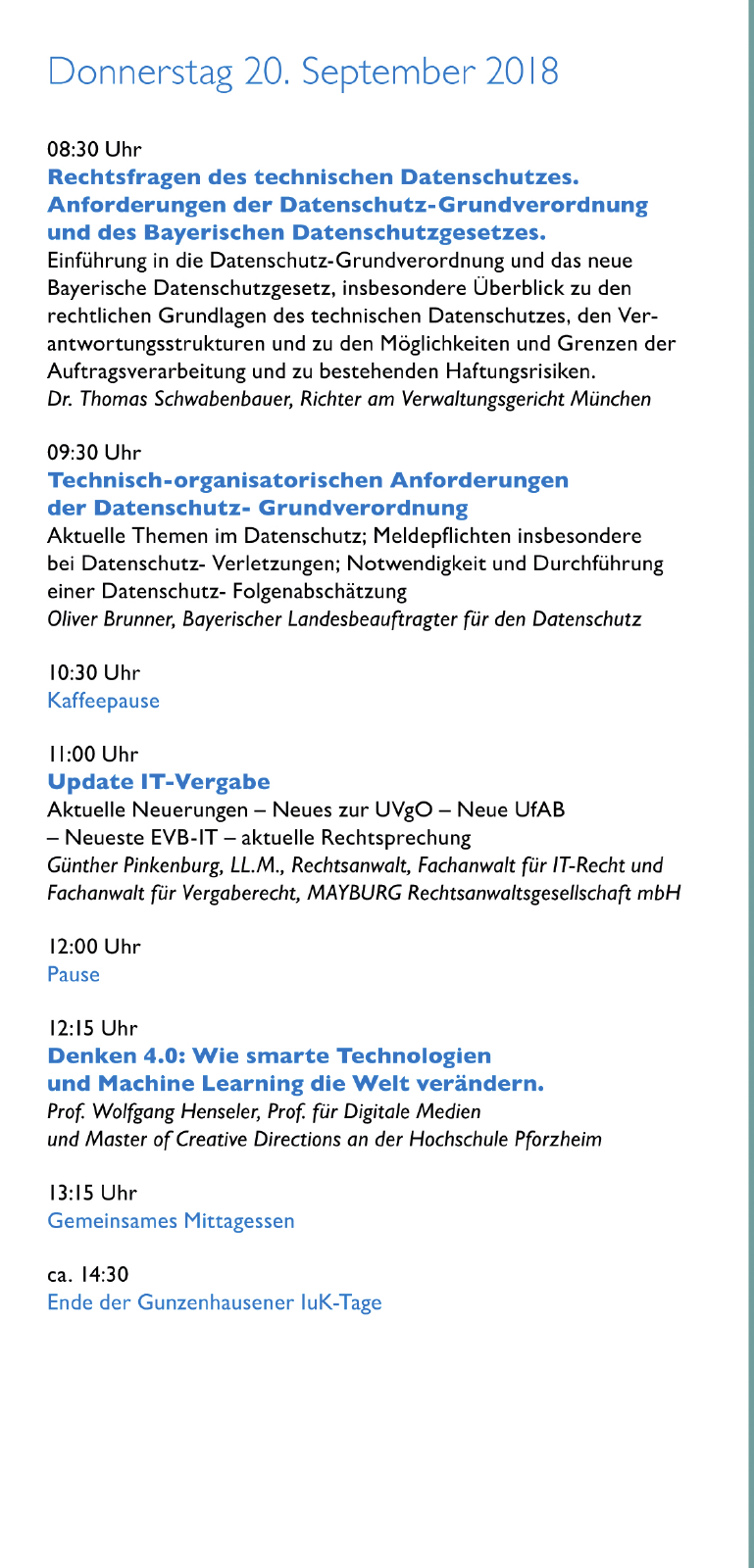 Vorschau 21. Gunzenhausener IuK-Tage Seite 4