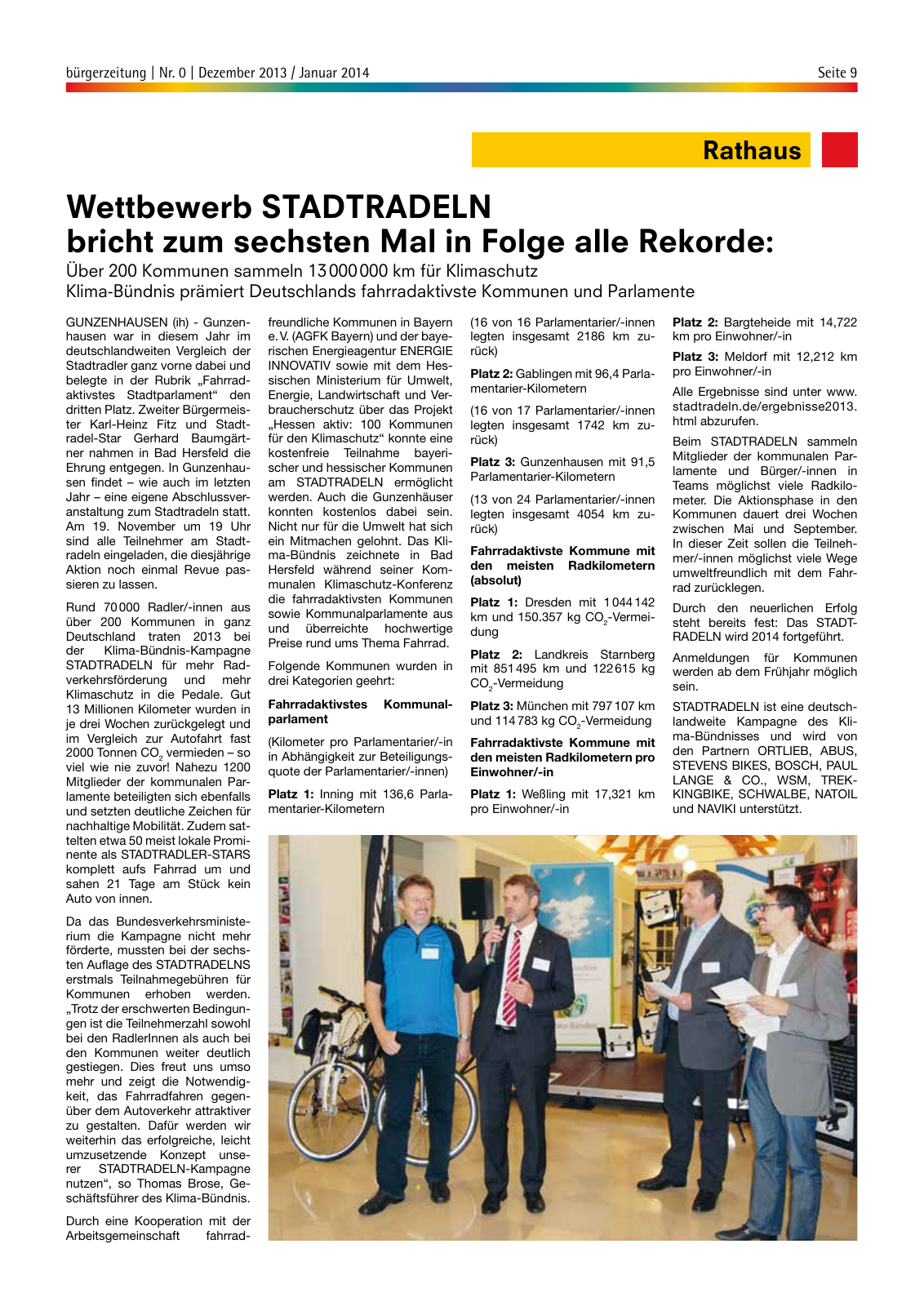 Vorschau bürgerzeitung Nr. 0 Dezember 2013 Januar 2014 Seite 9