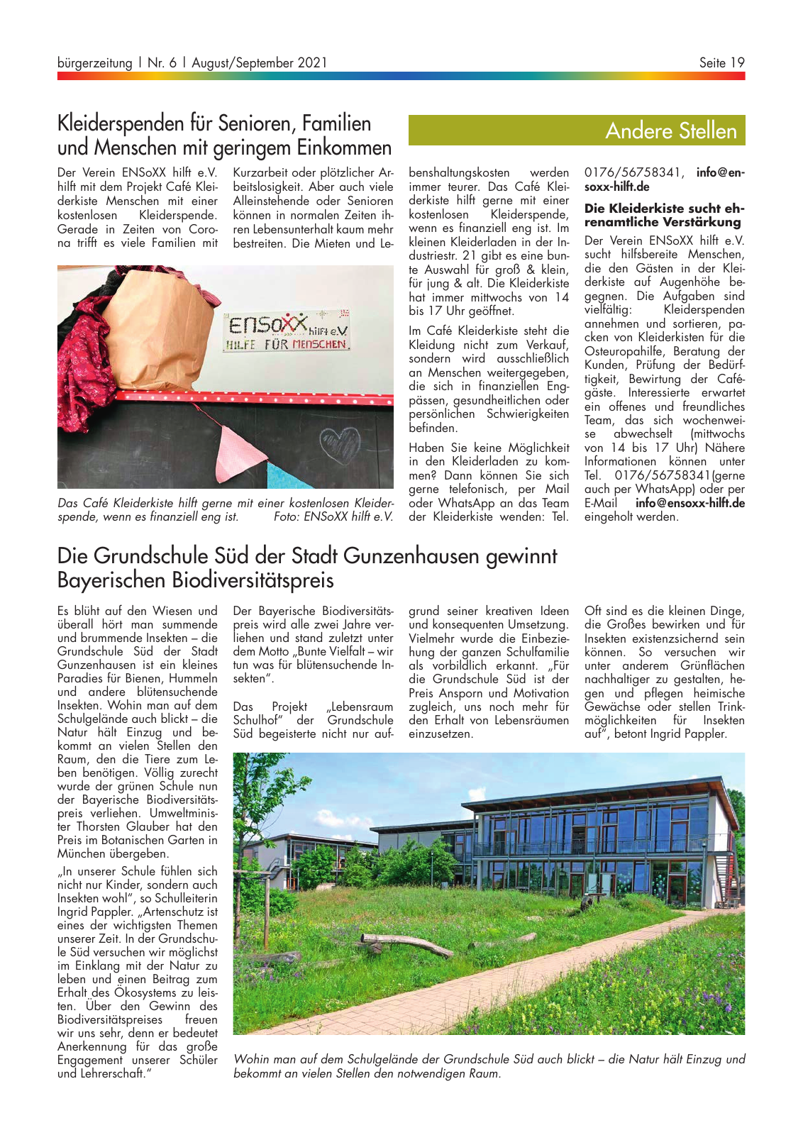 Vorschau buergerzeitung_06_2021 Seite 19