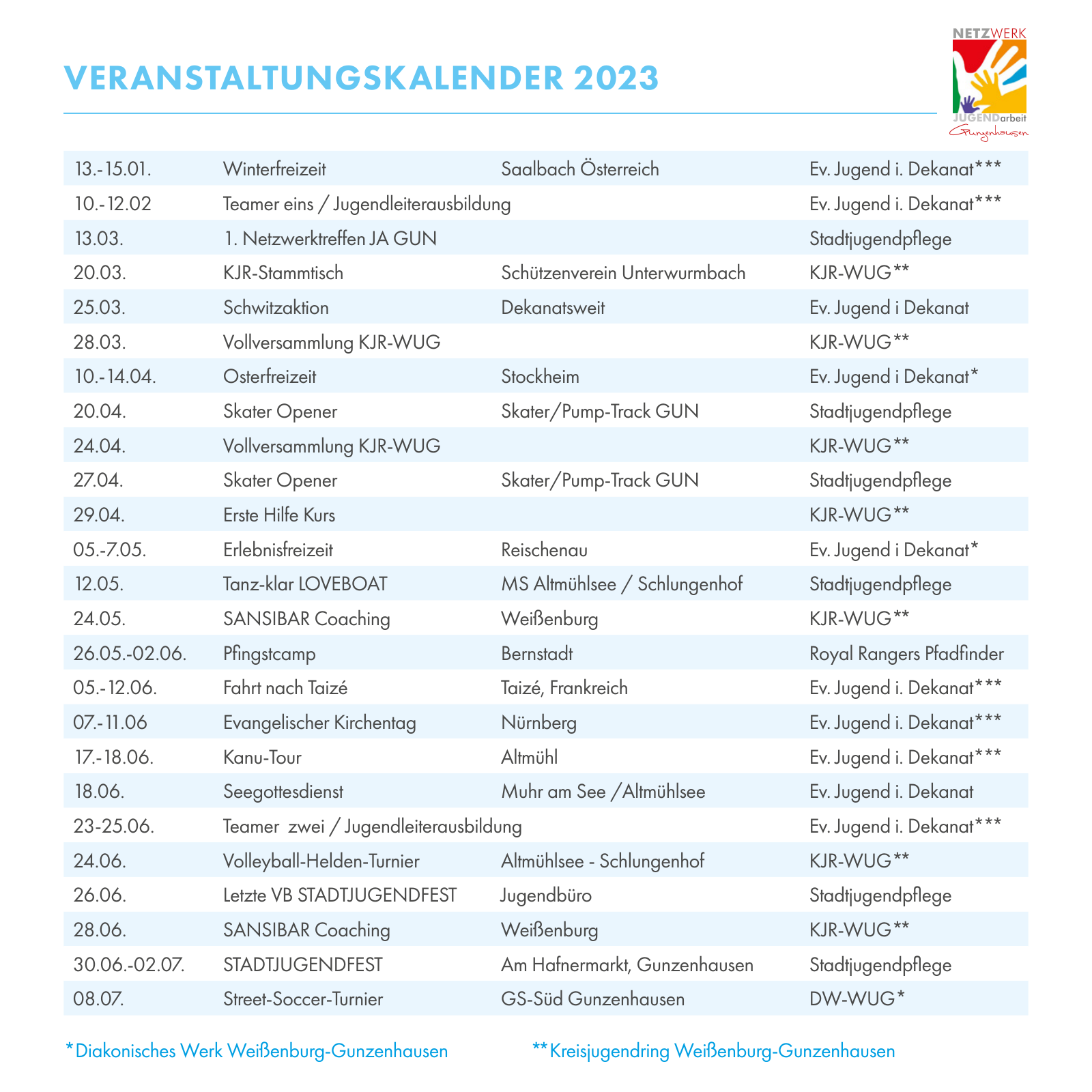 Vorschau Stadtjugendprogramm 2023 Seite 40