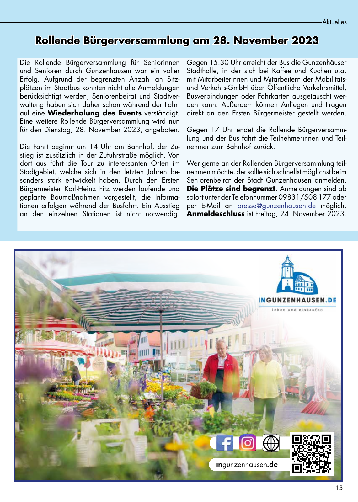 Vorschau buergerzeitung_11_2023 Seite 13