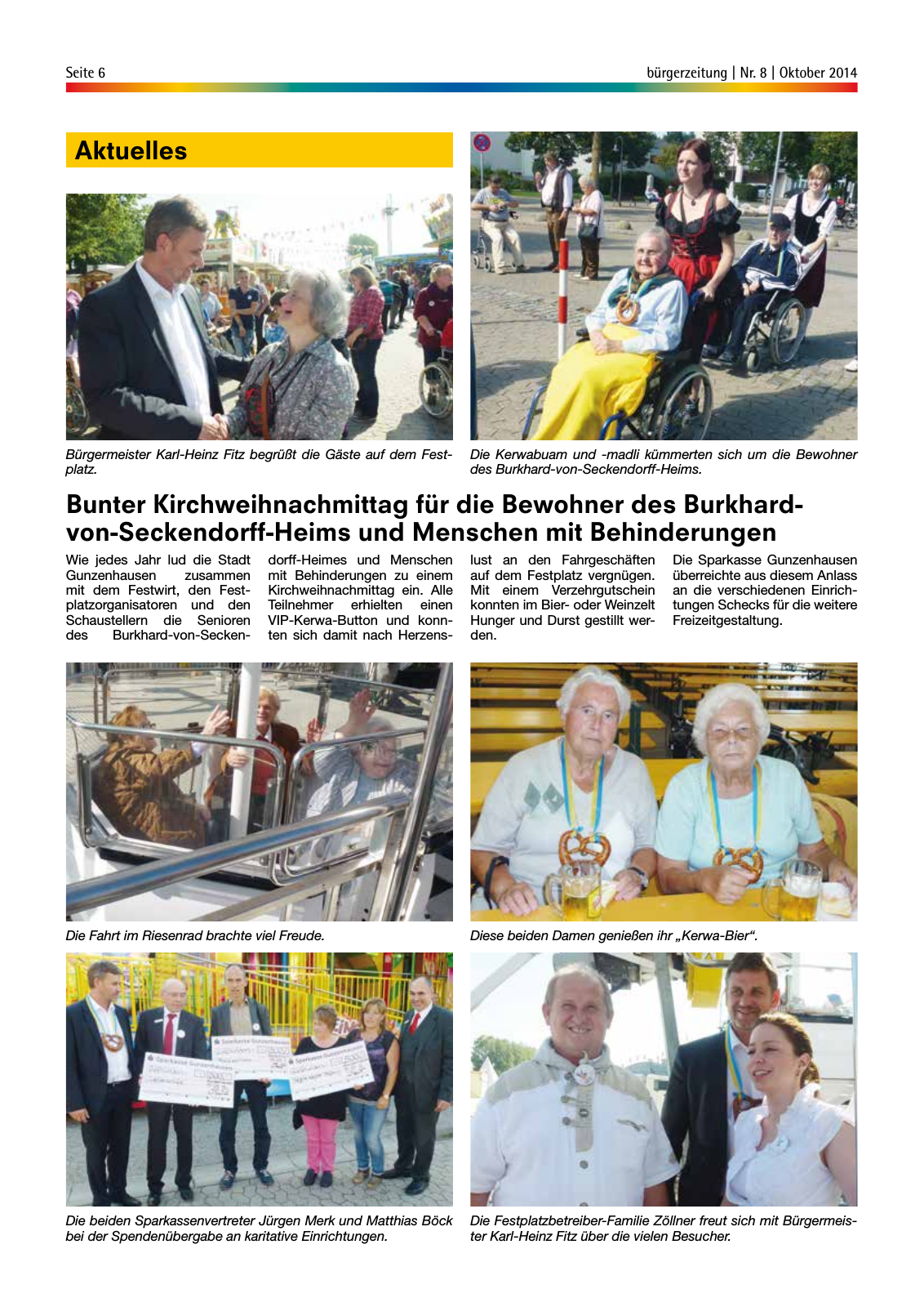 Vorschau Gunzenhäuser Bürgerzeitung Oktober 2014 Seite 6