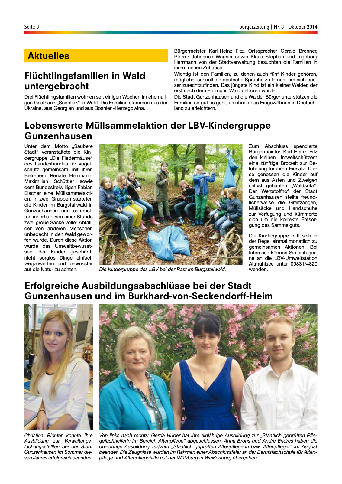 Vorschau Gunzenhäuser Bürgerzeitung Oktober 2014 Seite 8