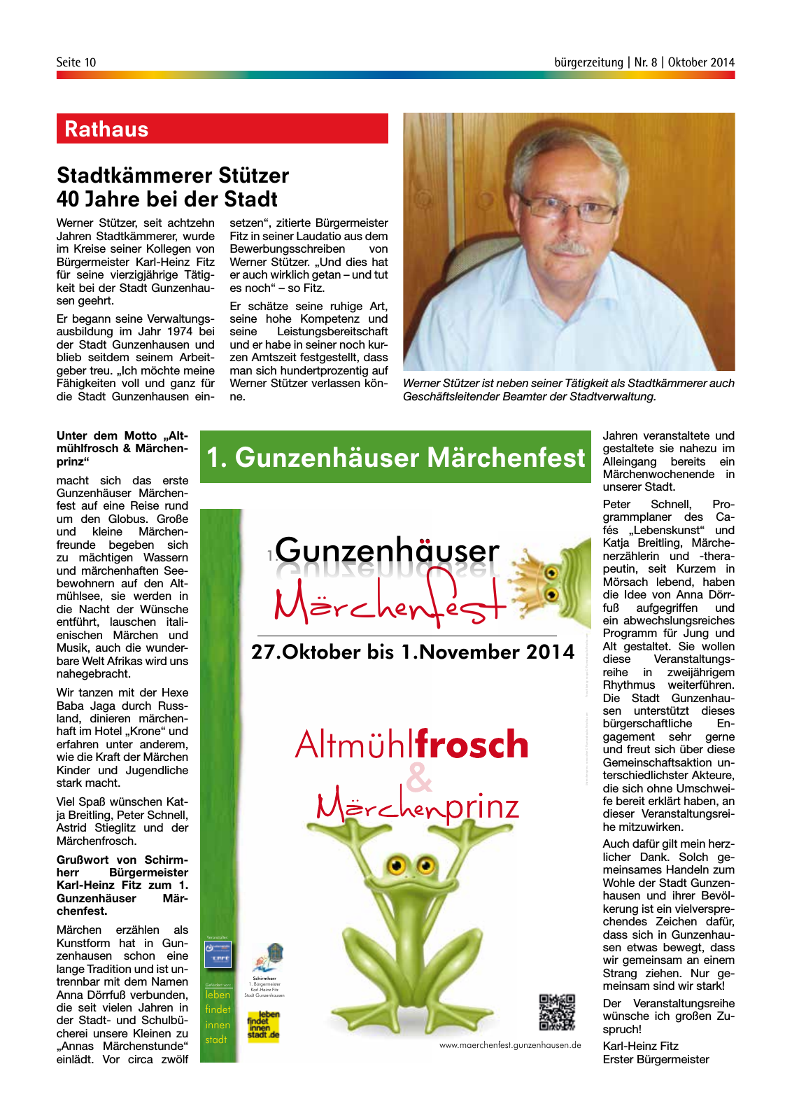 Vorschau Gunzenhäuser Bürgerzeitung Oktober 2014 Seite 10