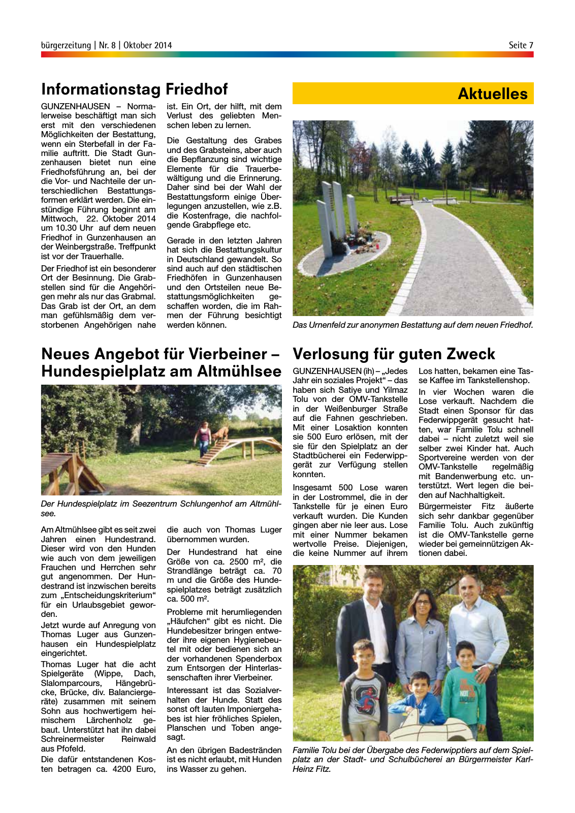 Vorschau Gunzenhäuser Bürgerzeitung Oktober 2014 Seite 7