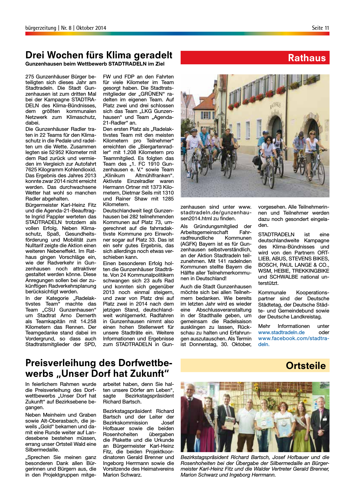 Vorschau Gunzenhäuser Bürgerzeitung Oktober 2014 Seite 11