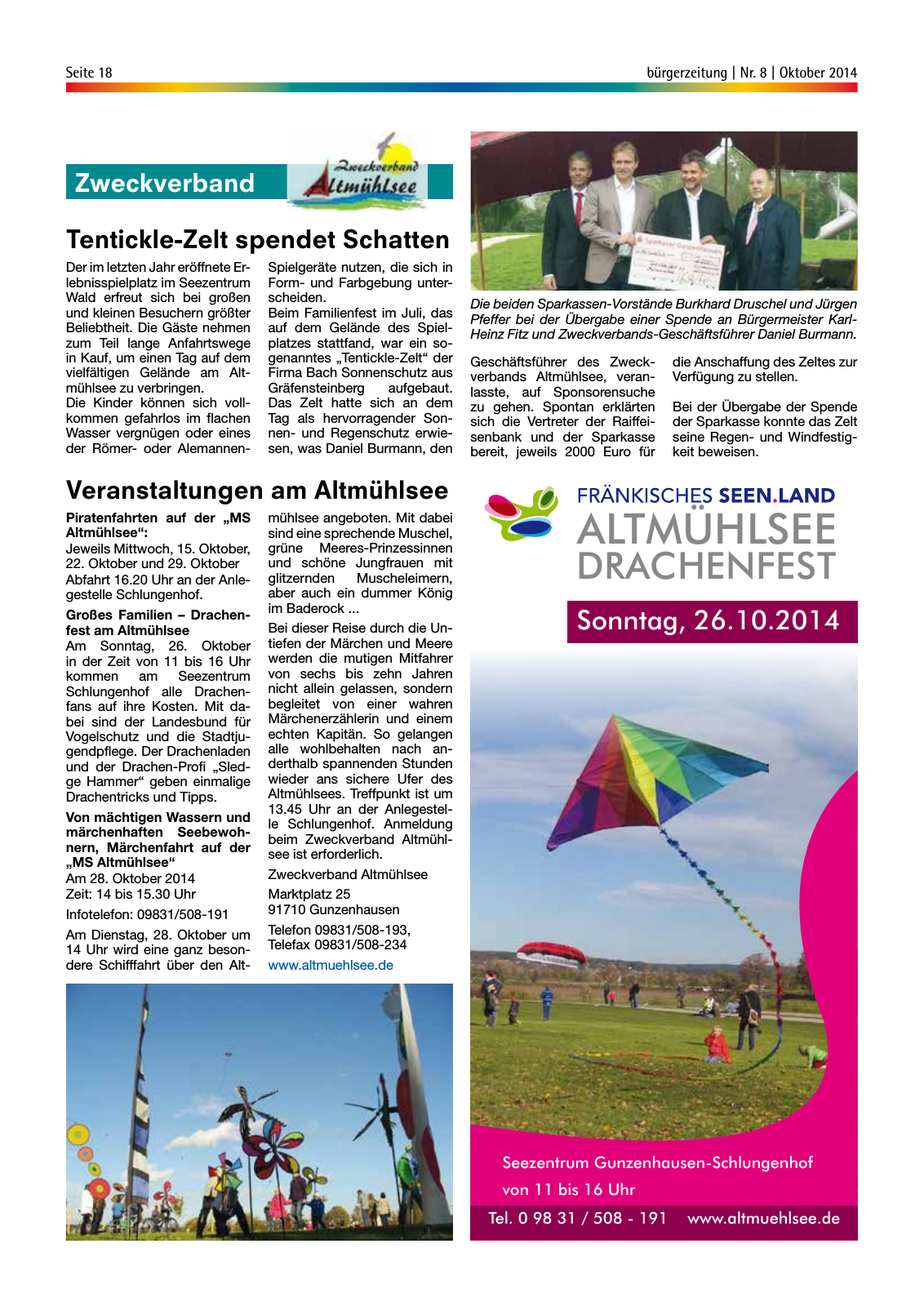 Vorschau Gunzenhäuser Bürgerzeitung Oktober 2014 Seite 18