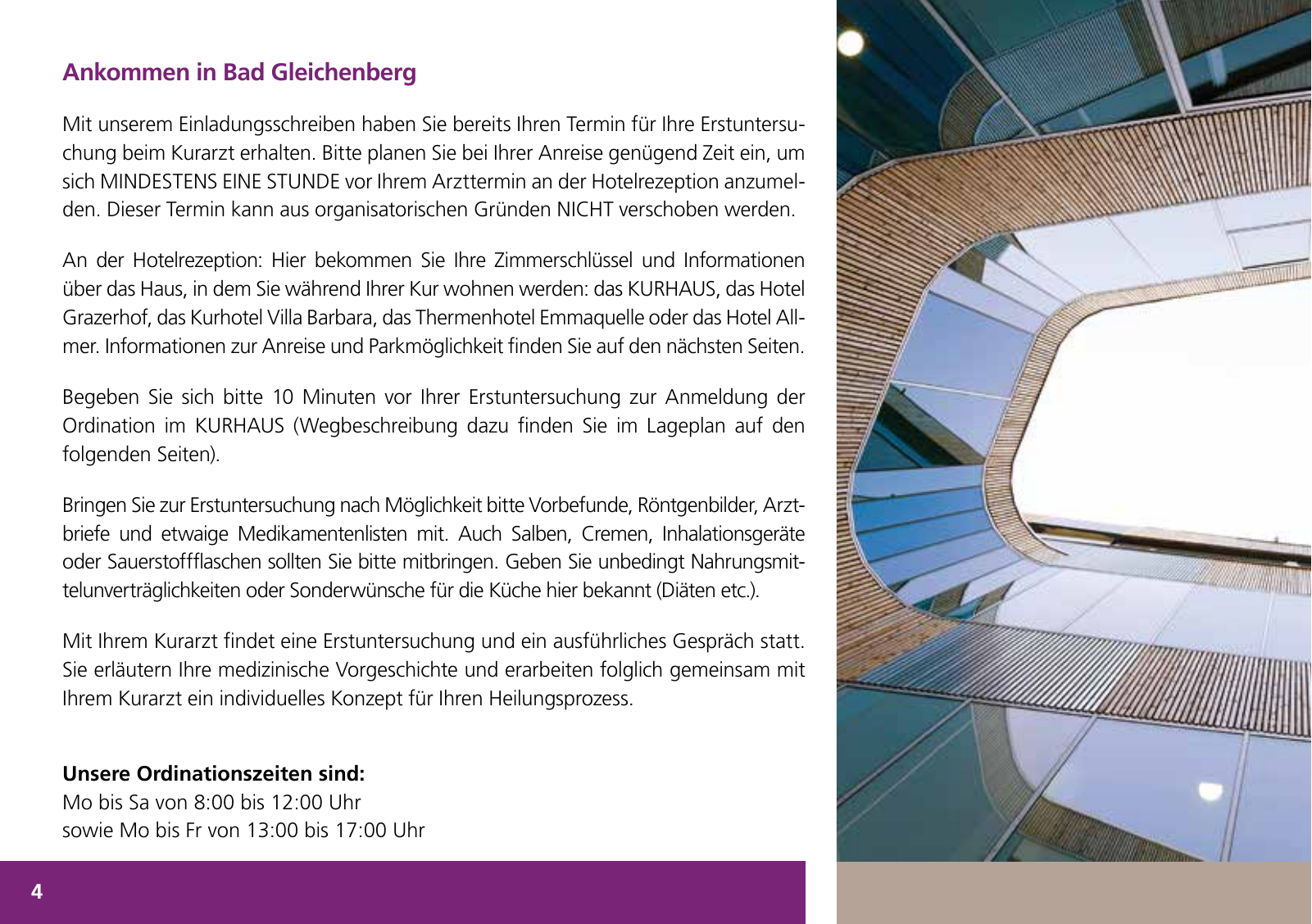 Vorschau Infobroschüre für den Kurgast Seite 4