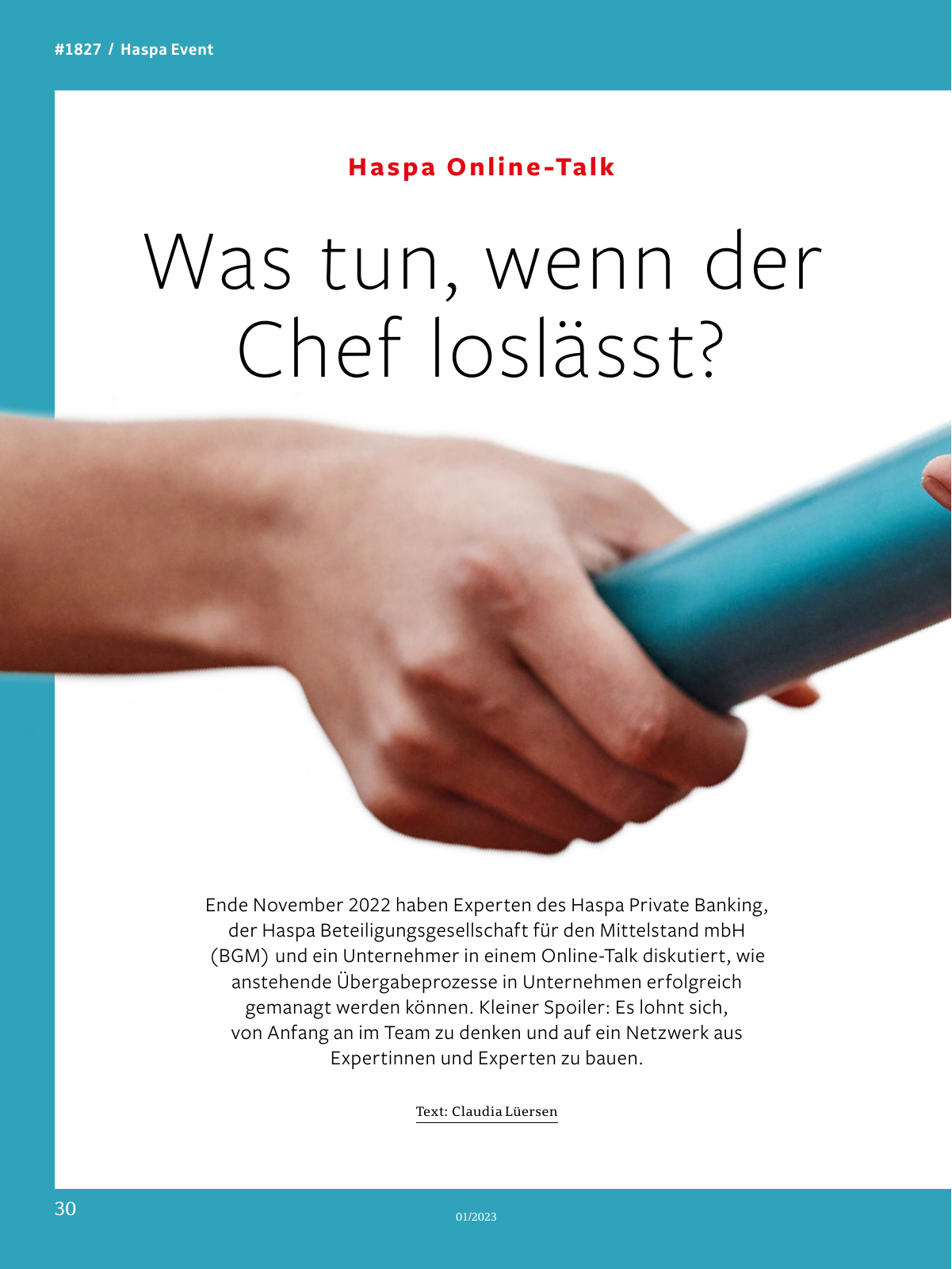 Vorschau Haspa #1827 01/2023 Seite 30
