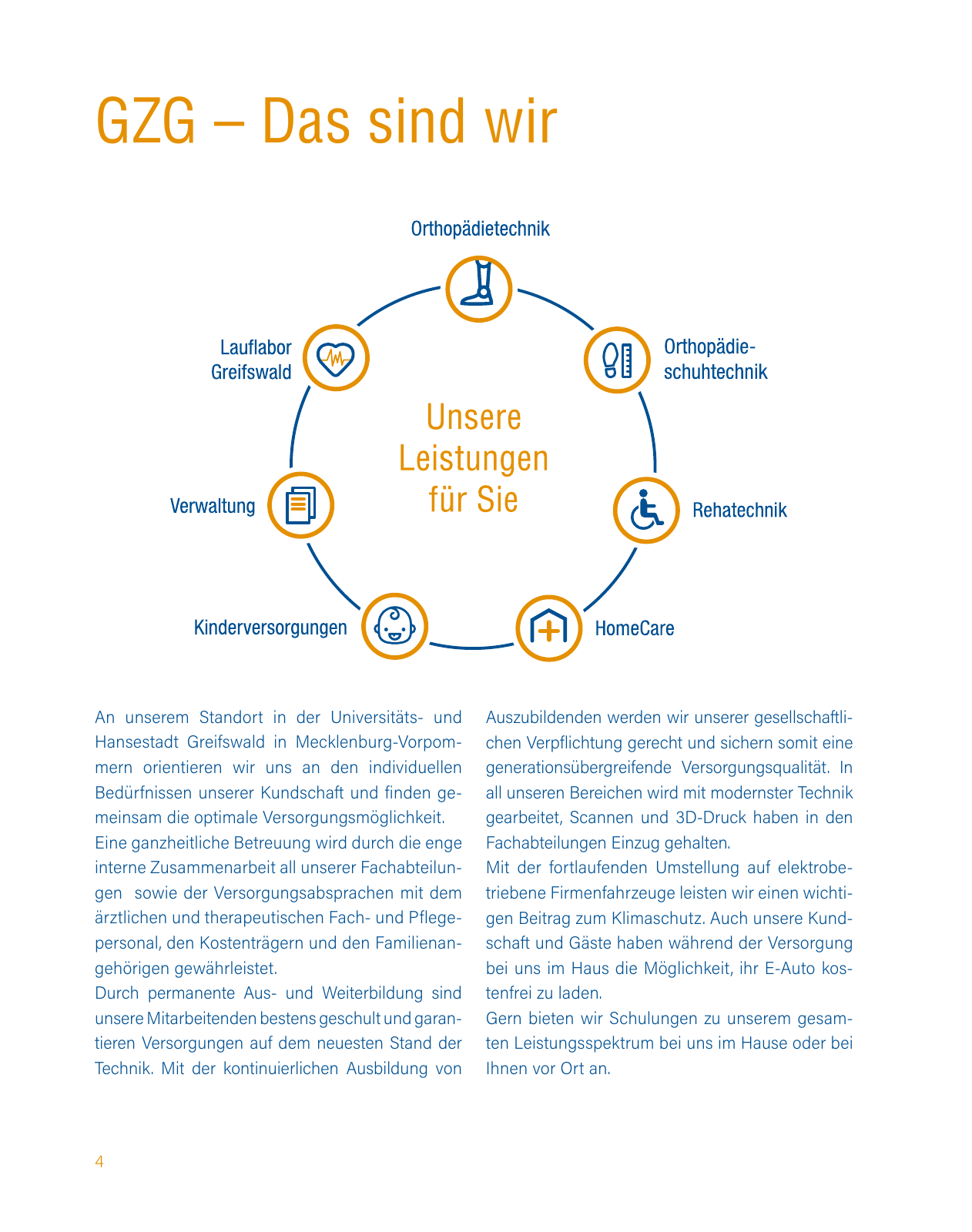 Vorschau Imagebroschüre Gesundheitszentrum Greifswald Seite 4