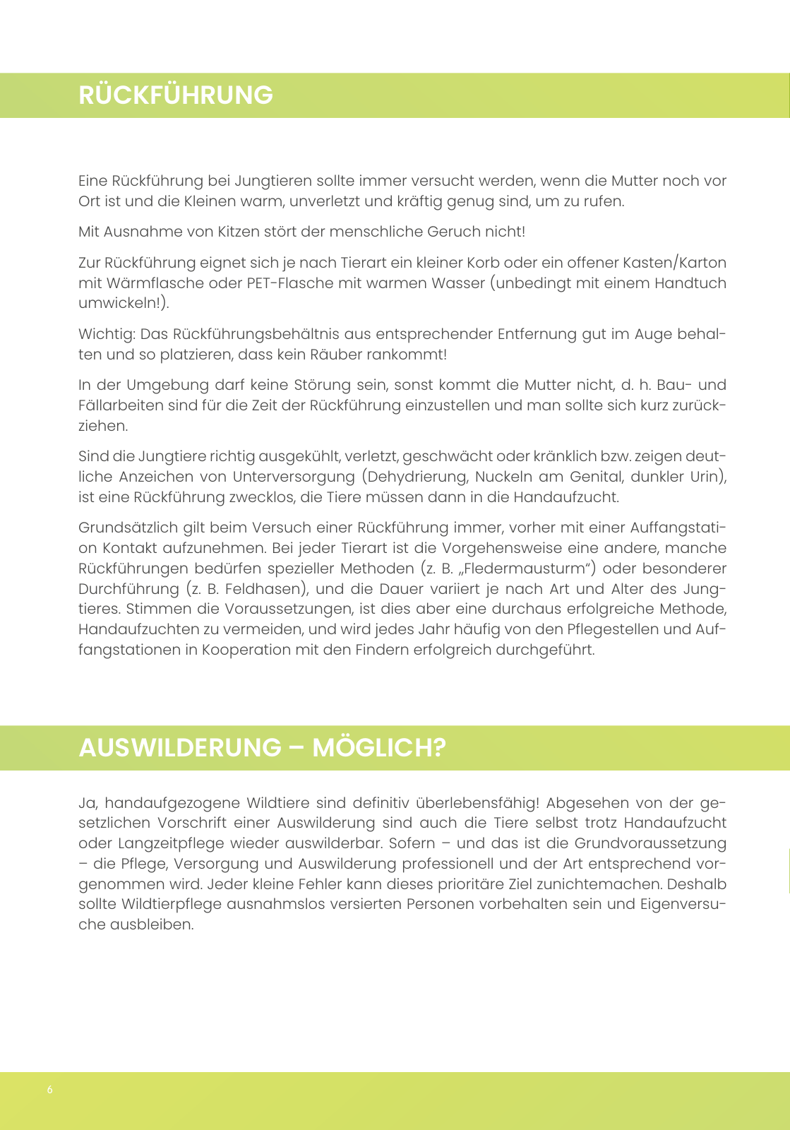 Vorschau IGHW - Interessengemeinschaft Hessischer Wildtierpfleger Seite 6