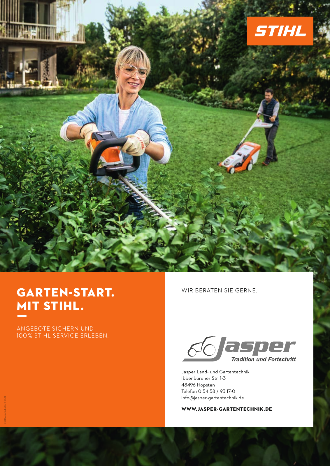 Vorschau Garten-Start 2022 mit Stihl & Jasper Gartentechnik Seite 1
