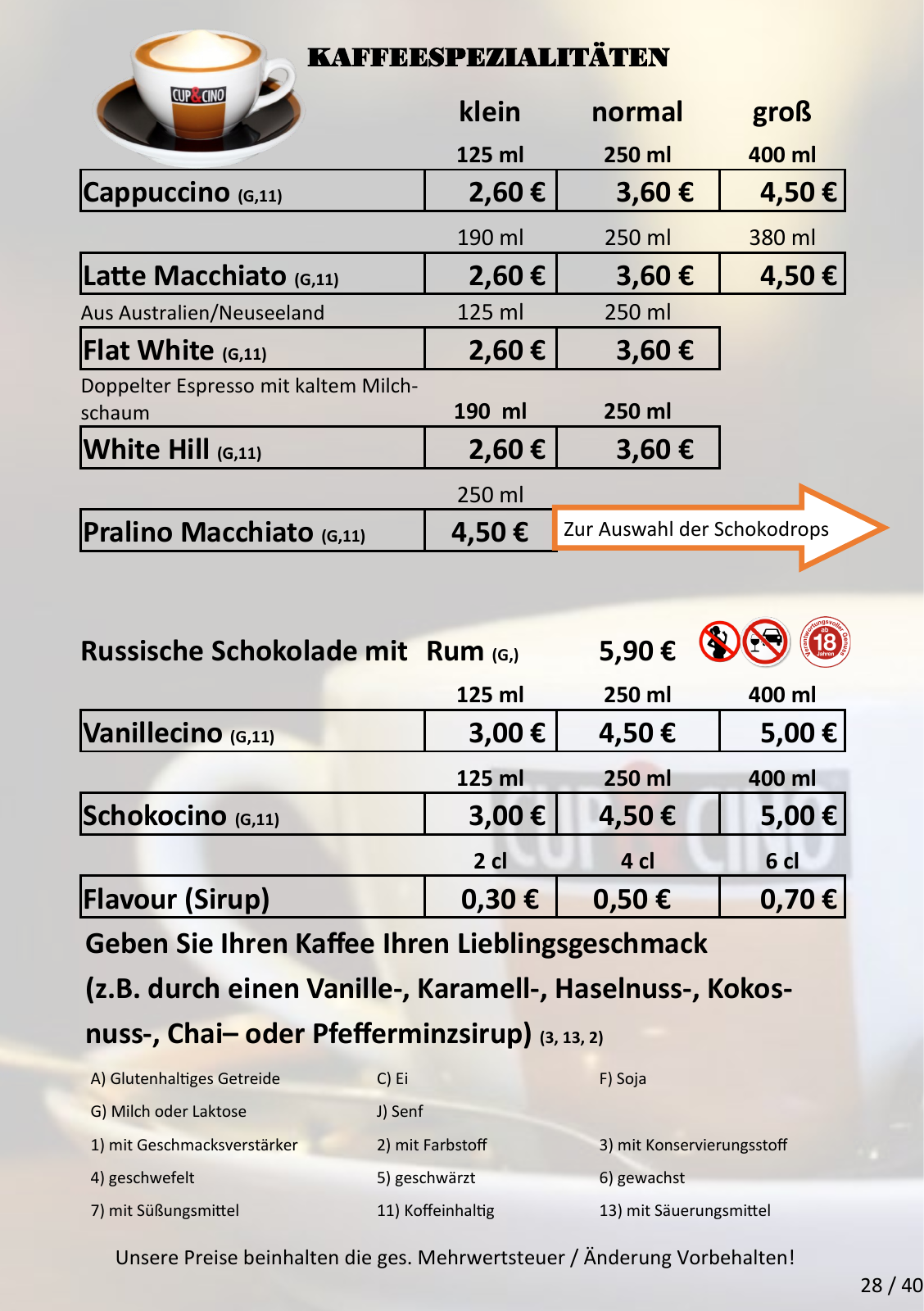 Vorschau Speisekarte A-2023 Seite 28