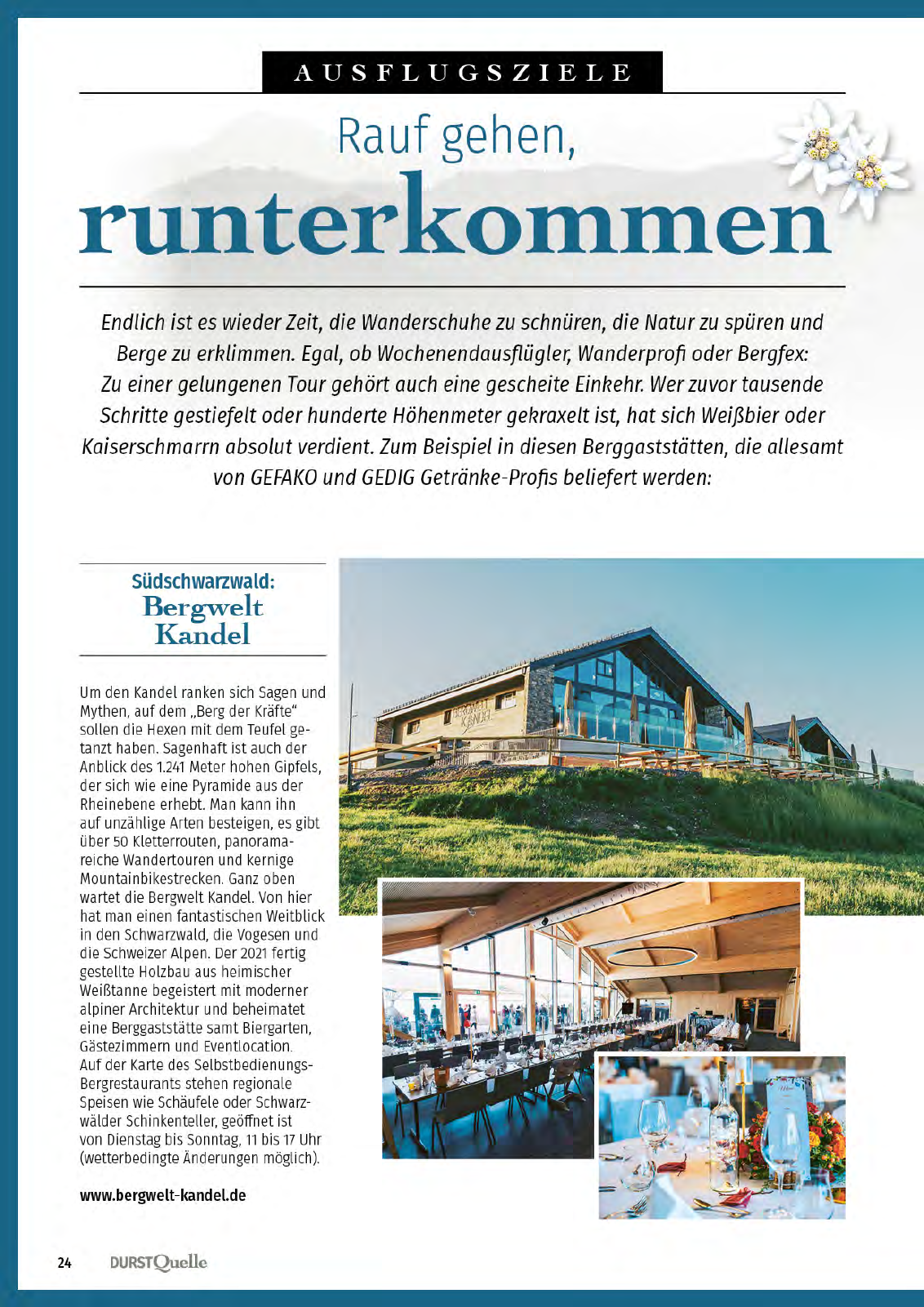 Vorschau GEFAKO Durstquelle 01/2023 Seite 24