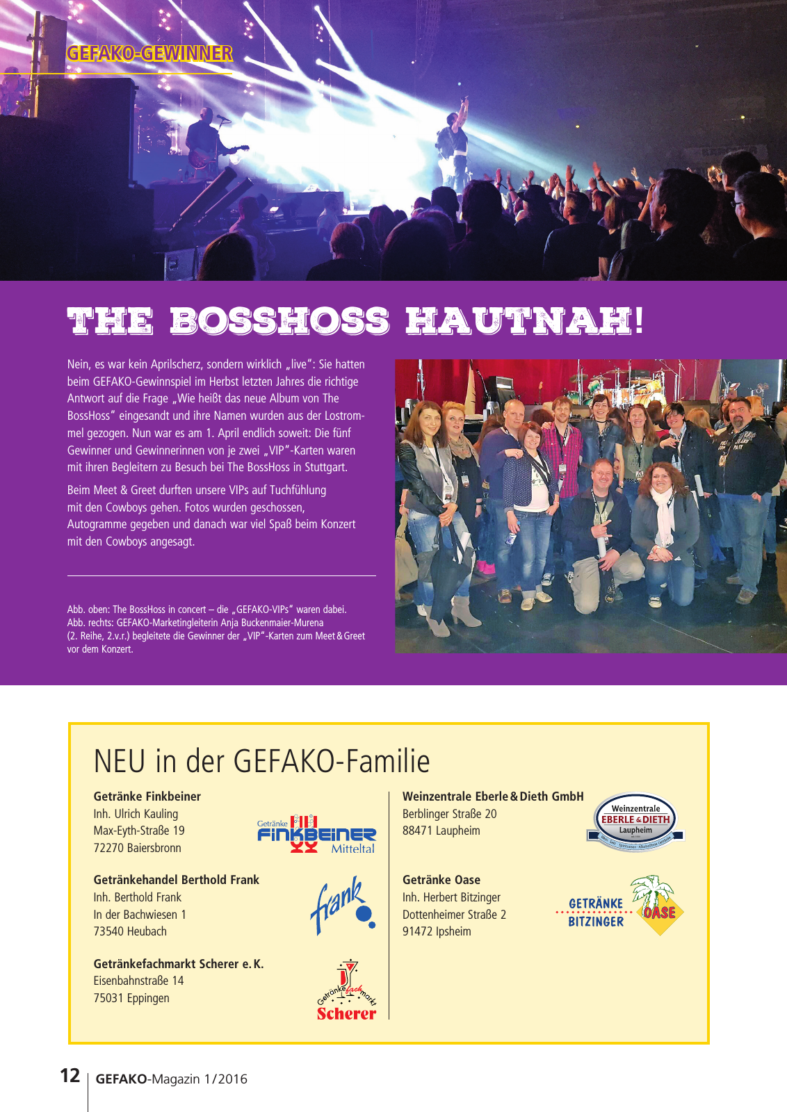Vorschau GEFAKO Kundenmagazin 2016/1 Seite 12