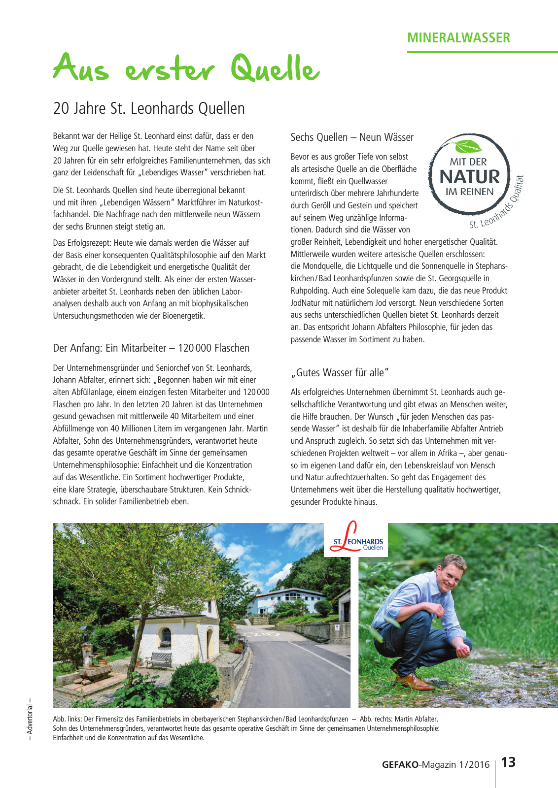 Vorschau GEFAKO Kundenmagazin 2016/1 Seite 13