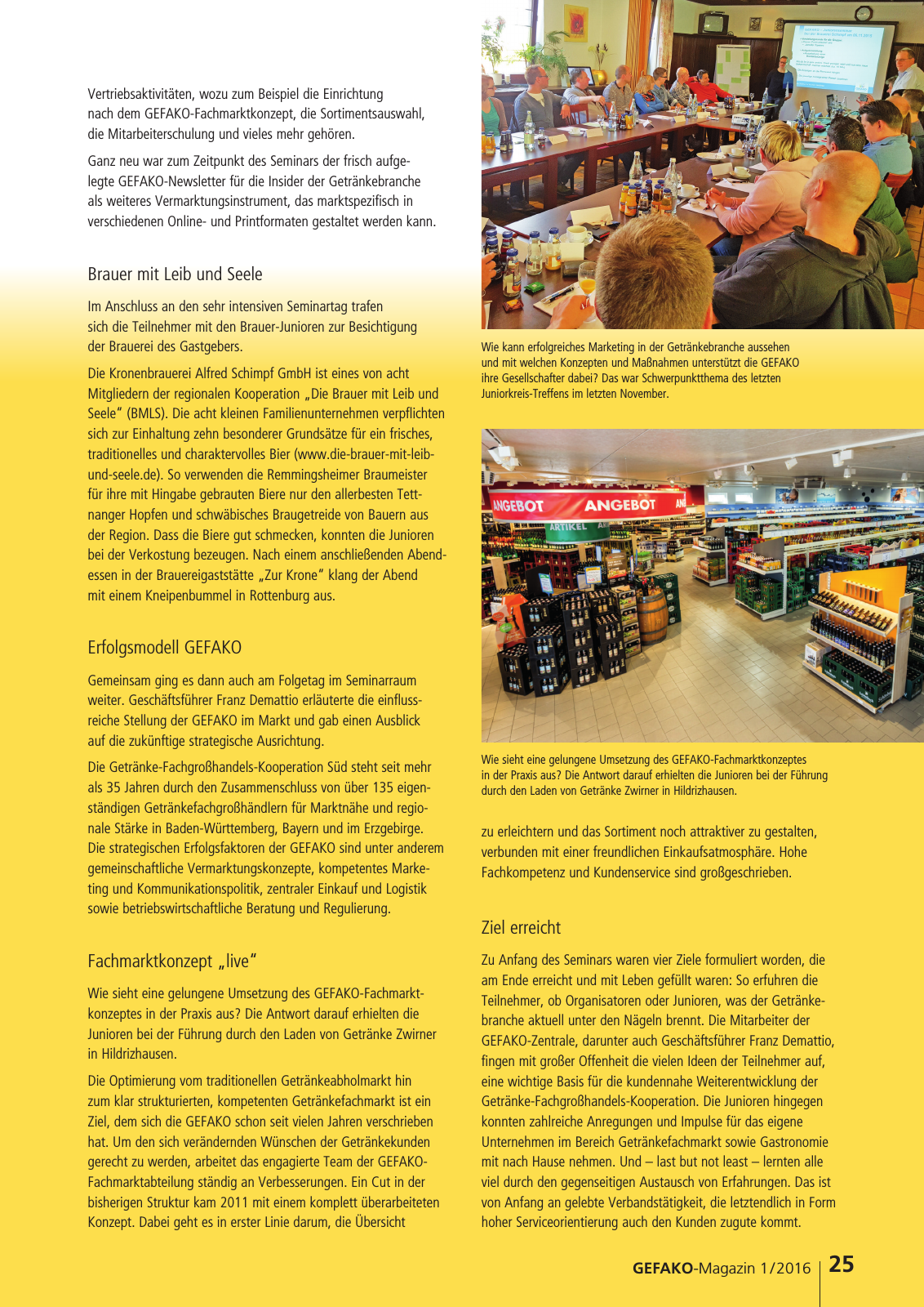 Vorschau GEFAKO Kundenmagazin 2016/1 Seite 25