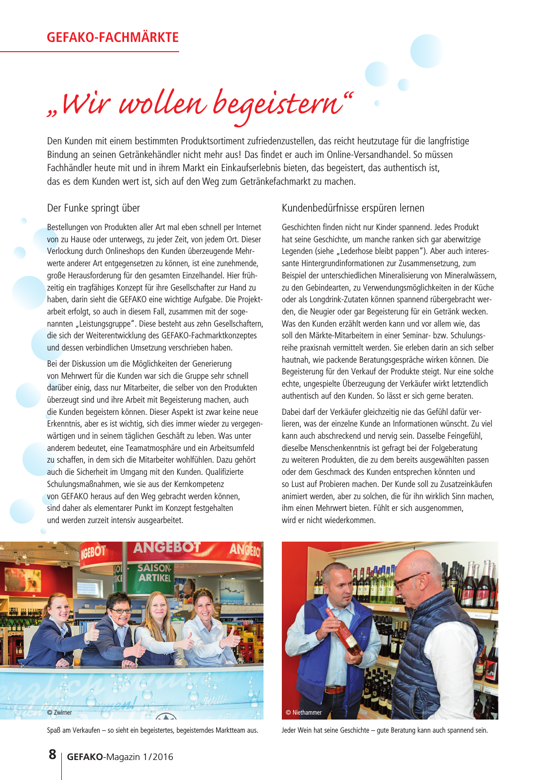 Vorschau GEFAKO Kundenmagazin 2016/1 Seite 8