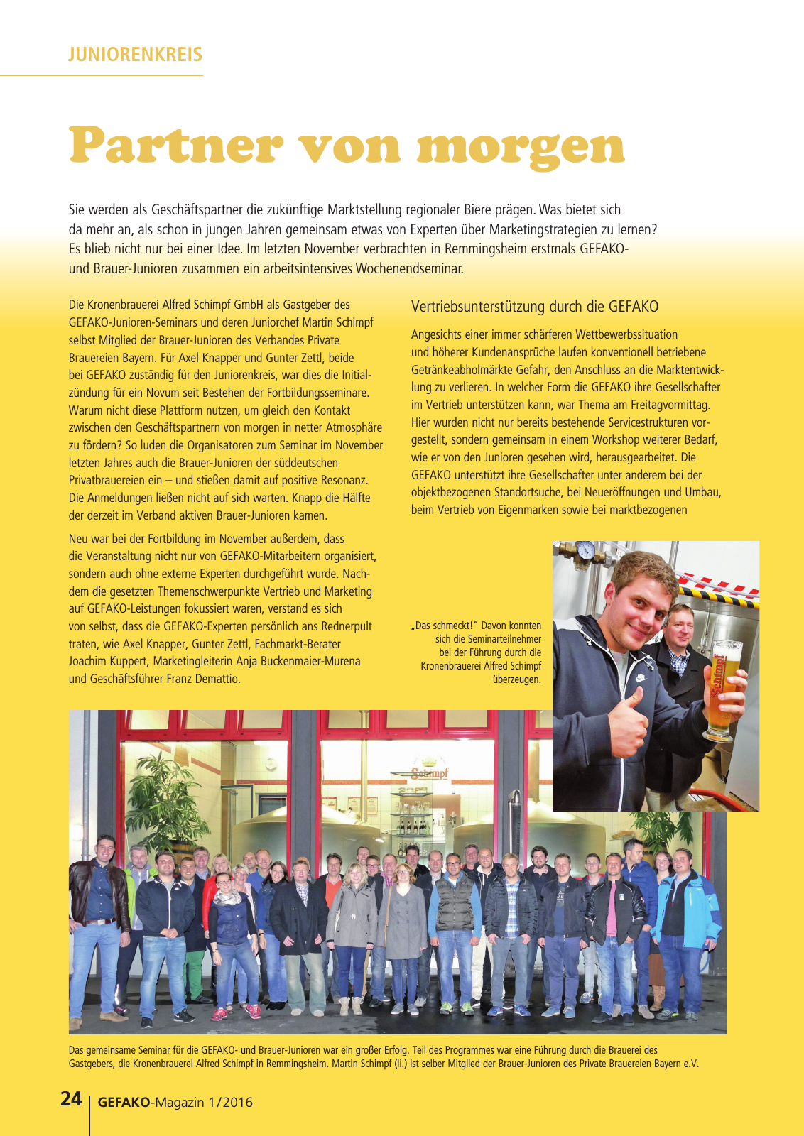 Vorschau GEFAKO Kundenmagazin 2016/1 Seite 24