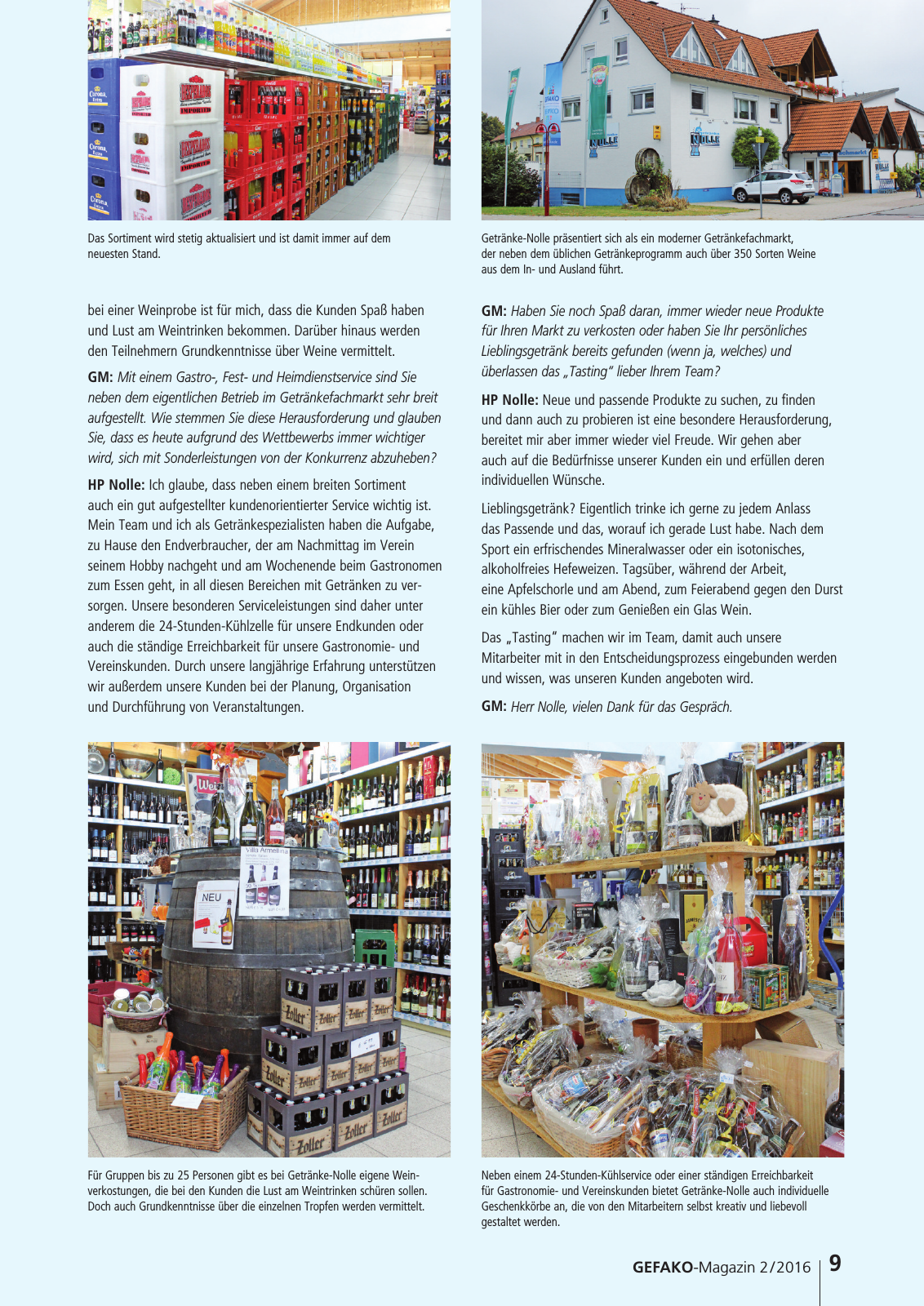 Vorschau GEFAKO Kundenmagazin 2016/2 Seite 9