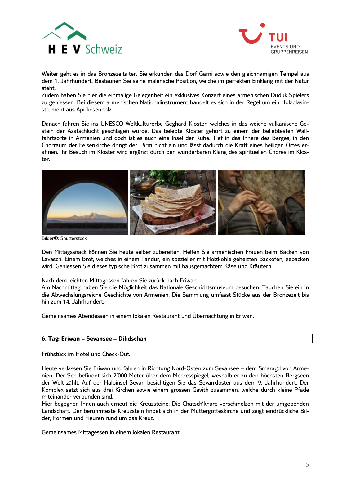 Vorschau TUI Events - Kulturreise Georgien Armenien Seite 5