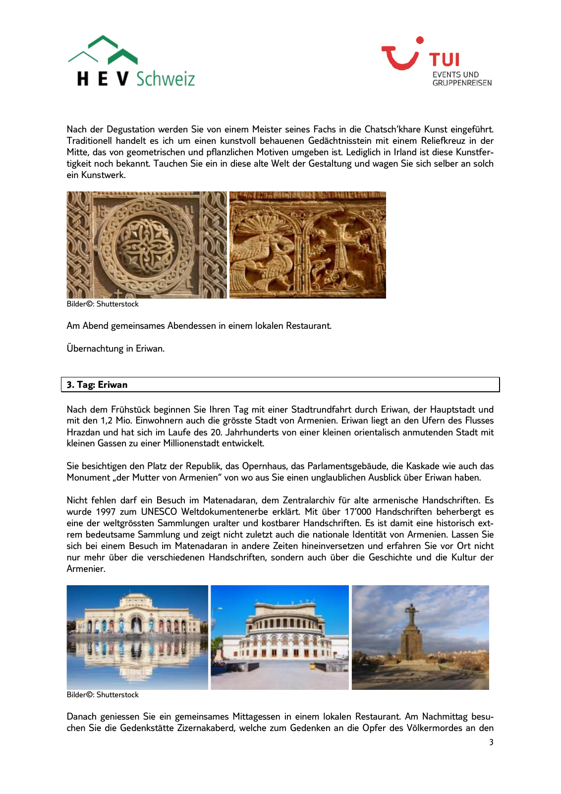 Vorschau TUI Events - Kulturreise Georgien Armenien Seite 3