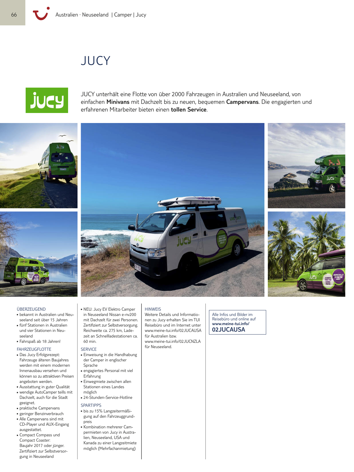 Vorschau TUI Camper Katalog 2020 Seite 66