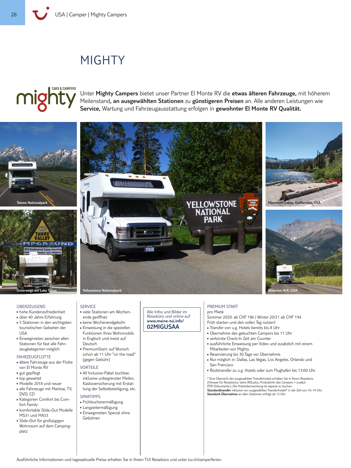 Vorschau TUI Camper Katalog 2020 Seite 28