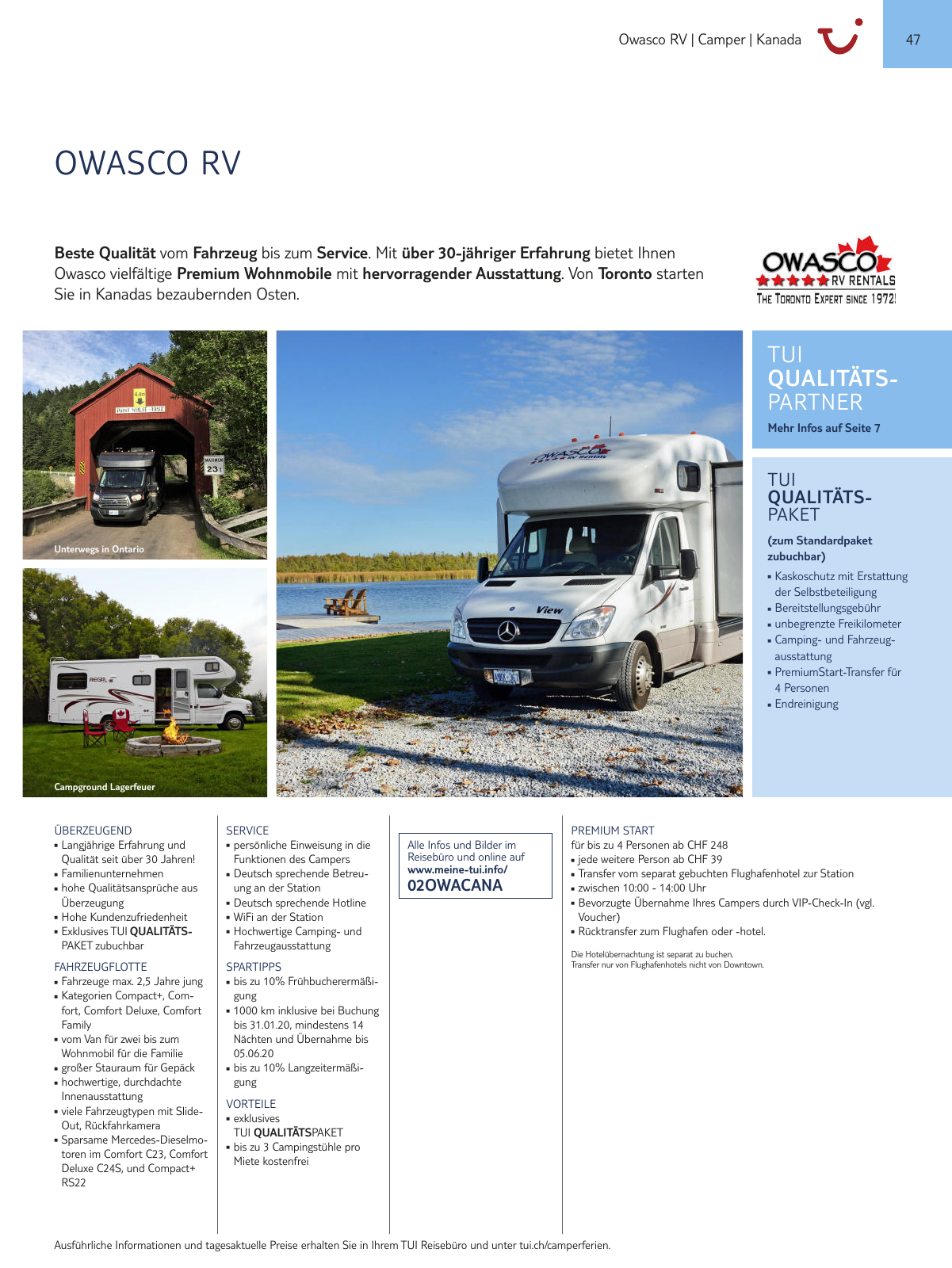 Vorschau TUI Camper Katalog 2020 Seite 47