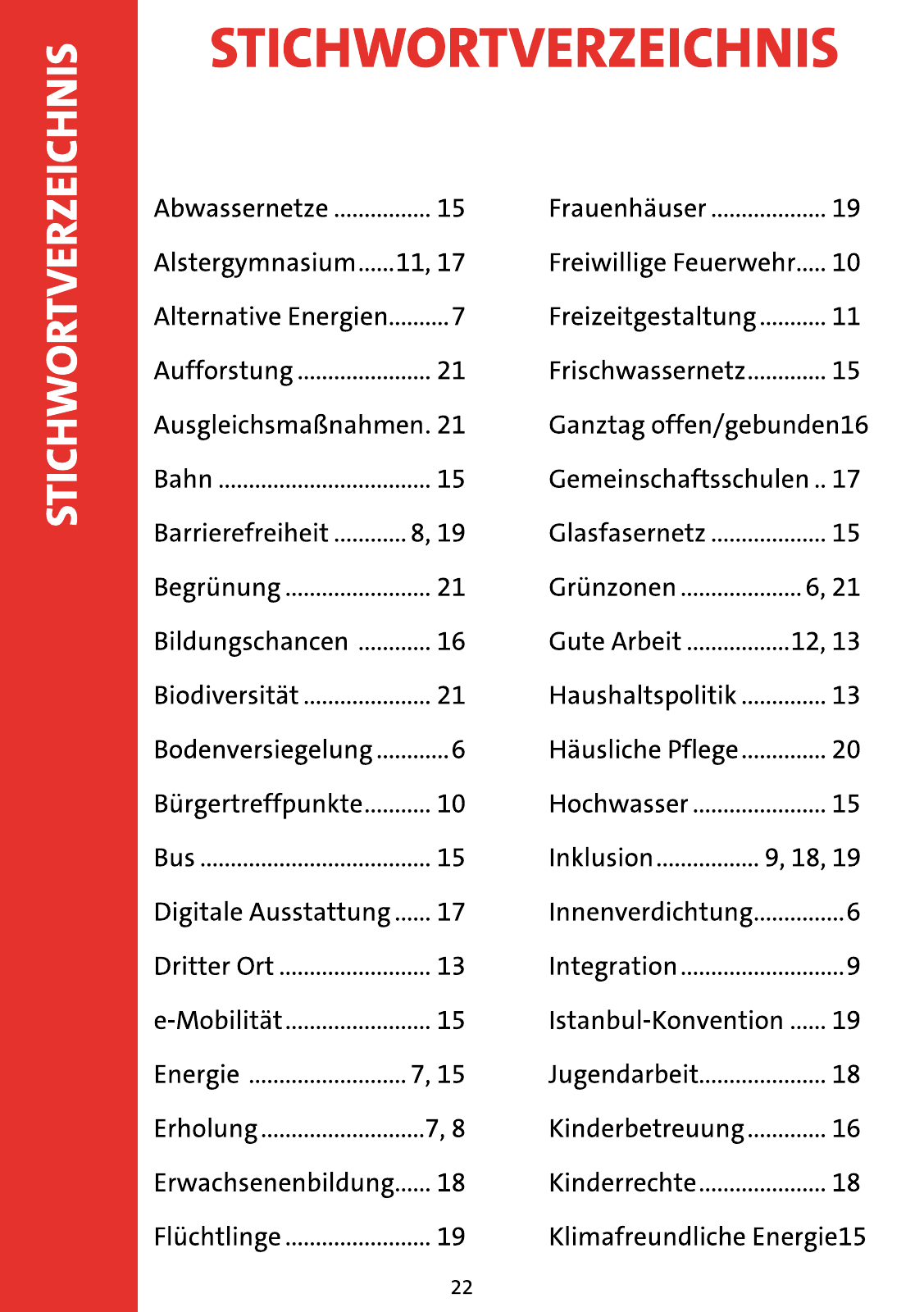 Vorschau Wahlprogramm SPD Henstedt-Ulzburg Seite 22