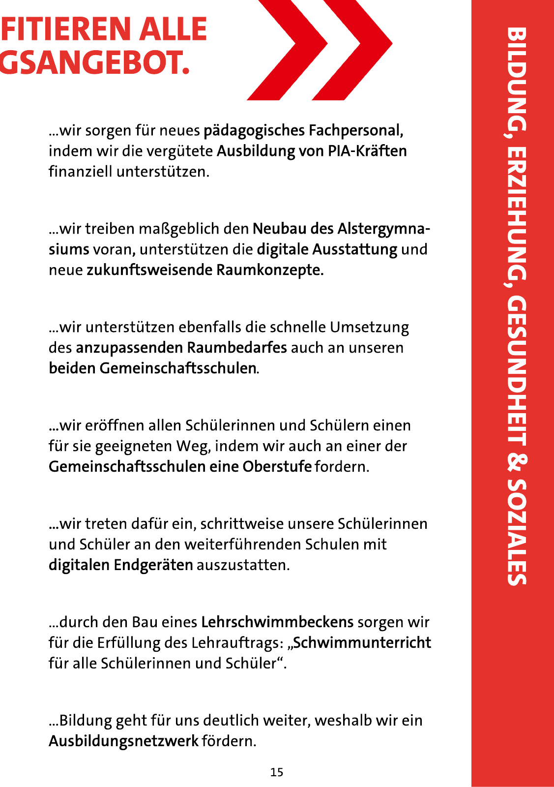 Vorschau Wahlprogramm SPD Henstedt-Ulzburg Seite 15