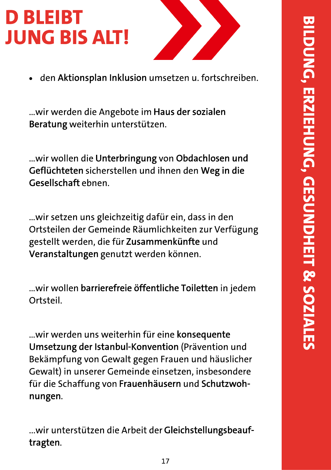 Vorschau Wahlprogramm SPD Henstedt-Ulzburg Seite 17