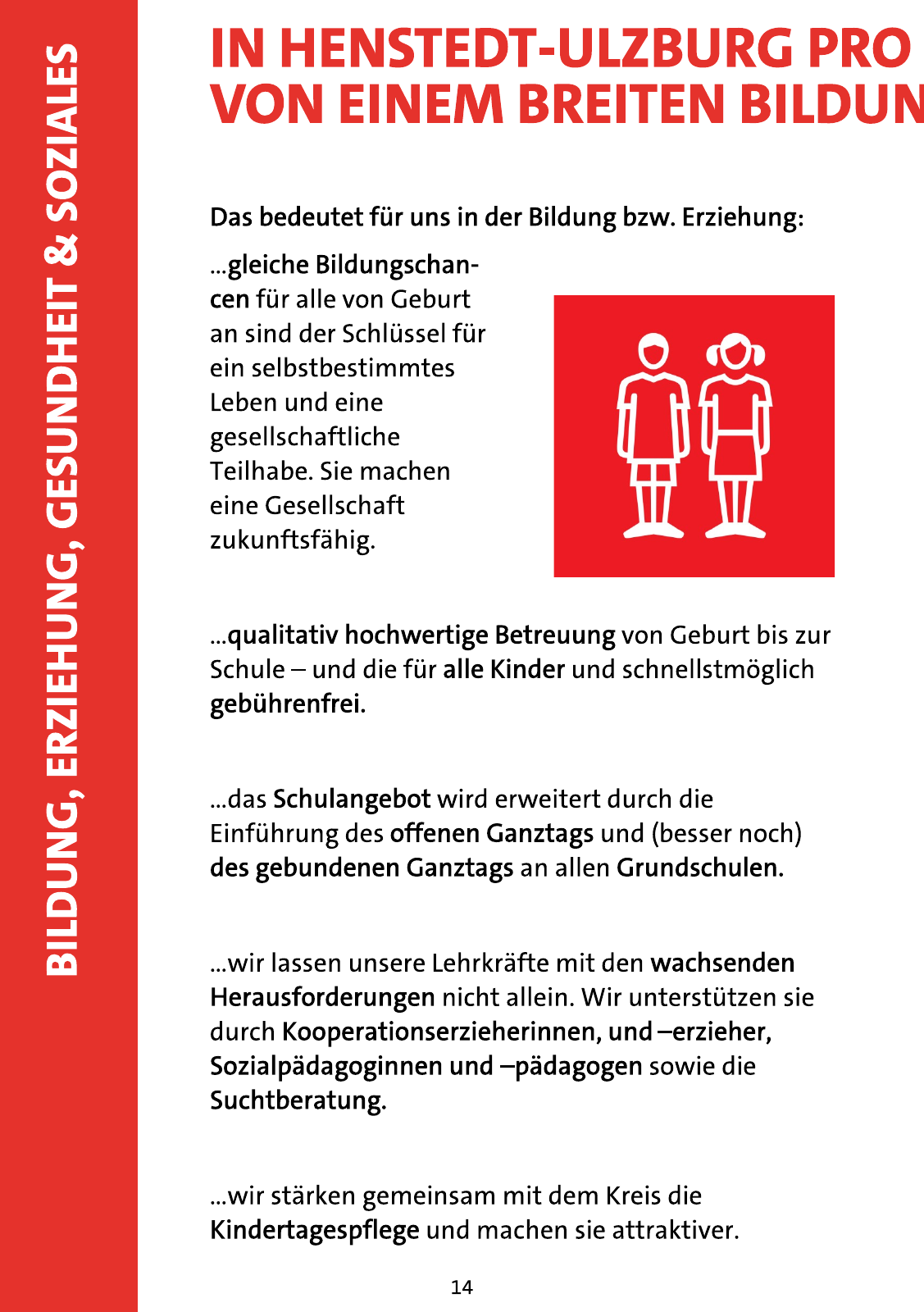 Vorschau Wahlprogramm SPD Henstedt-Ulzburg Seite 14