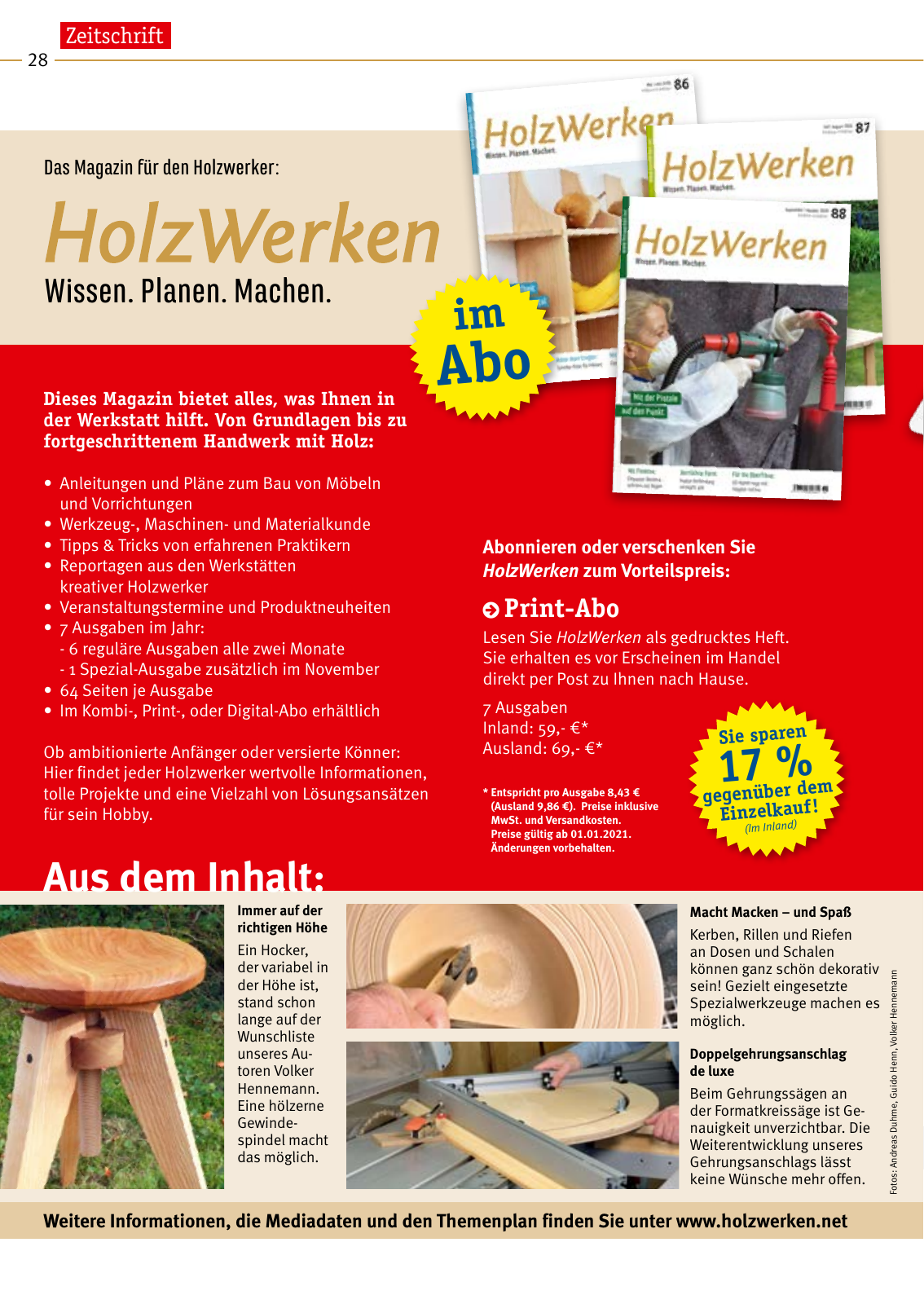 Vorschau HolzWerken Katalog 2021 Seite 28