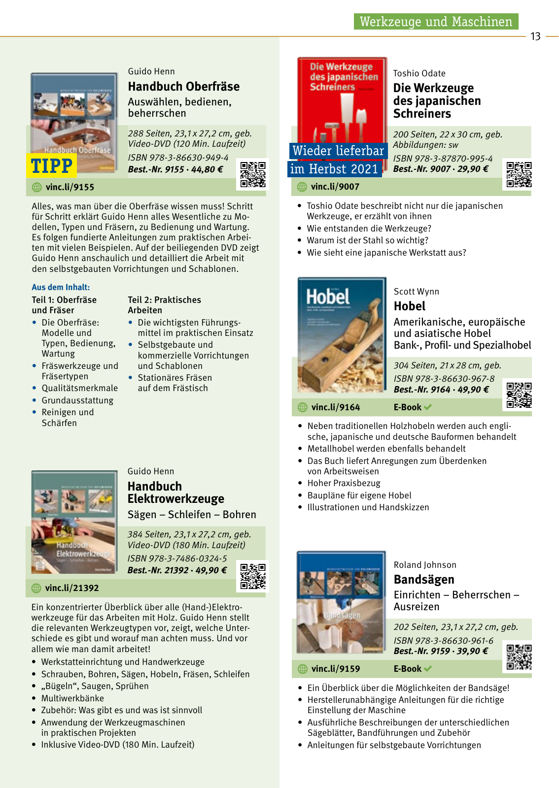 Vorschau HW_Katalog_2021/22 Seite 13
