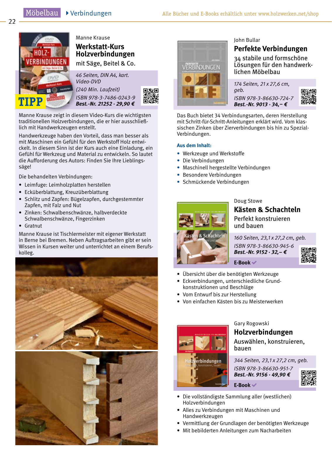 Vorschau HolzWerken Buchkatalog 23/24 Seite 22